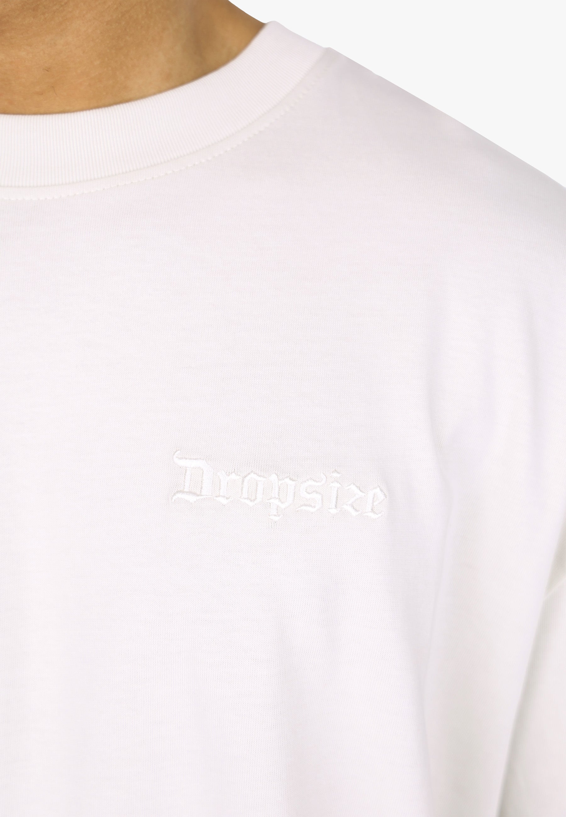 HEAVY OVERSIZE CREW LOVE T-SHIRT LIGHT GREY