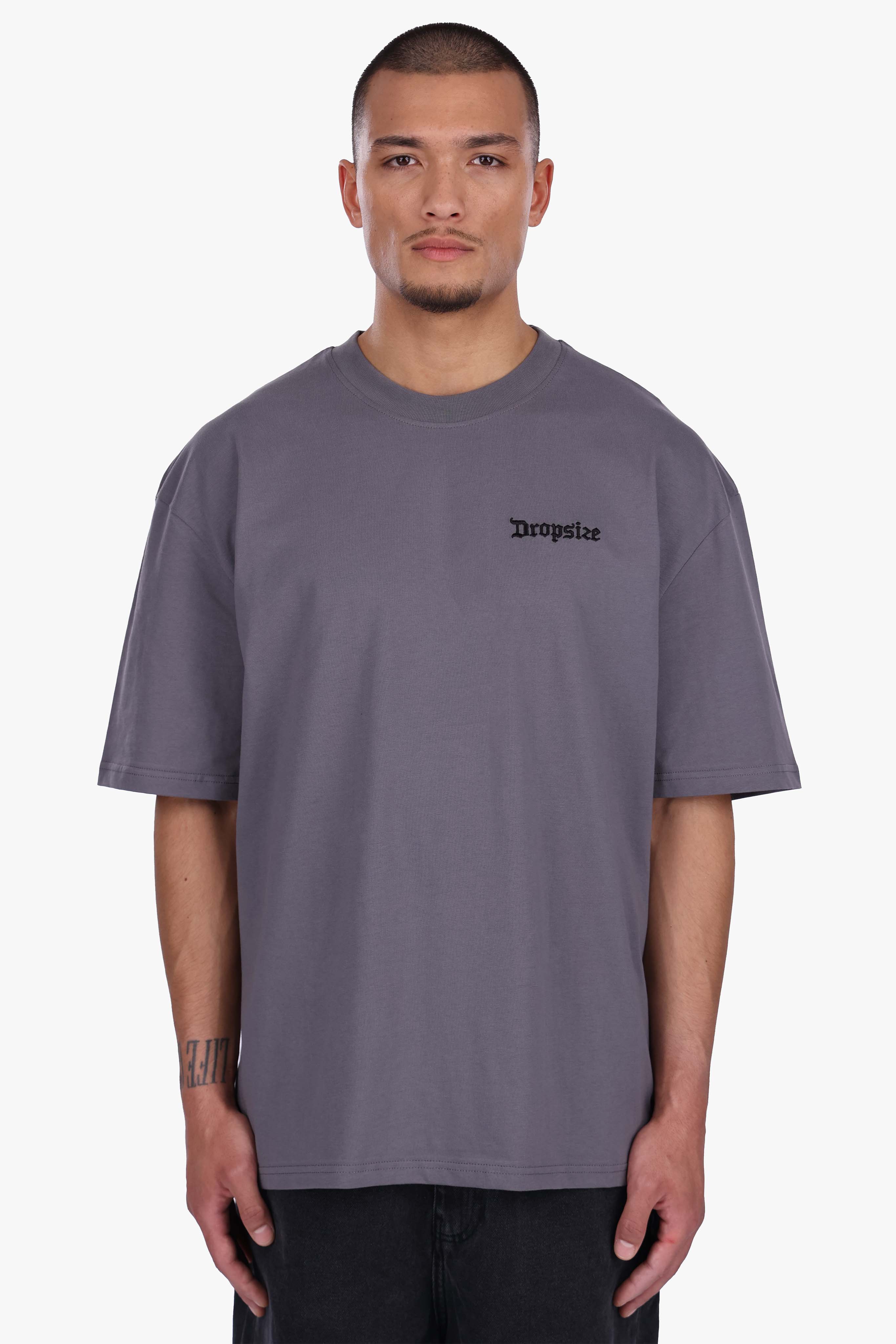 HEAVY OVERSIZE CREW LOVE T-SHIRT BLACK