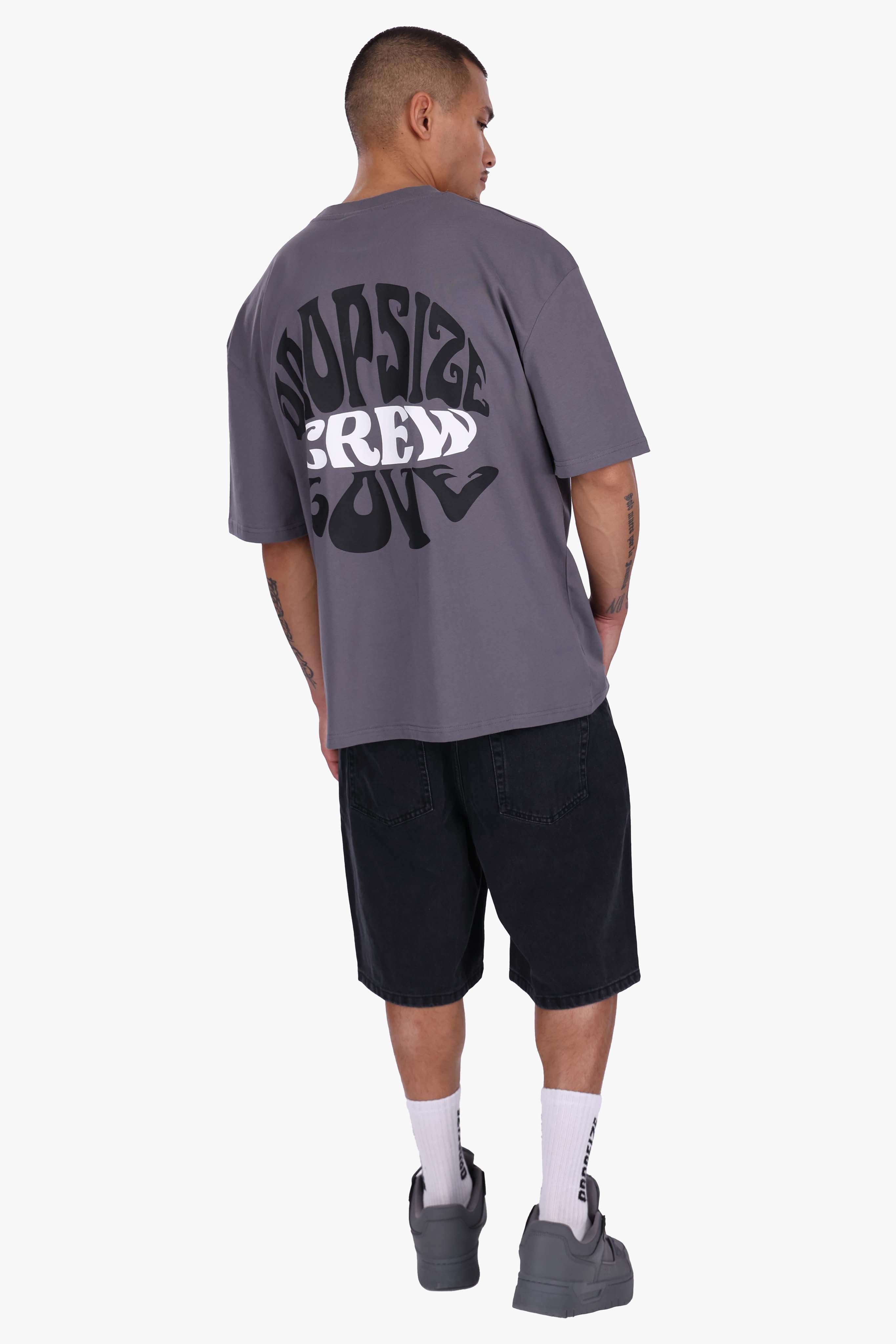 HEAVY OVERSIZE CREW LOVE T-SHIRT BLACK