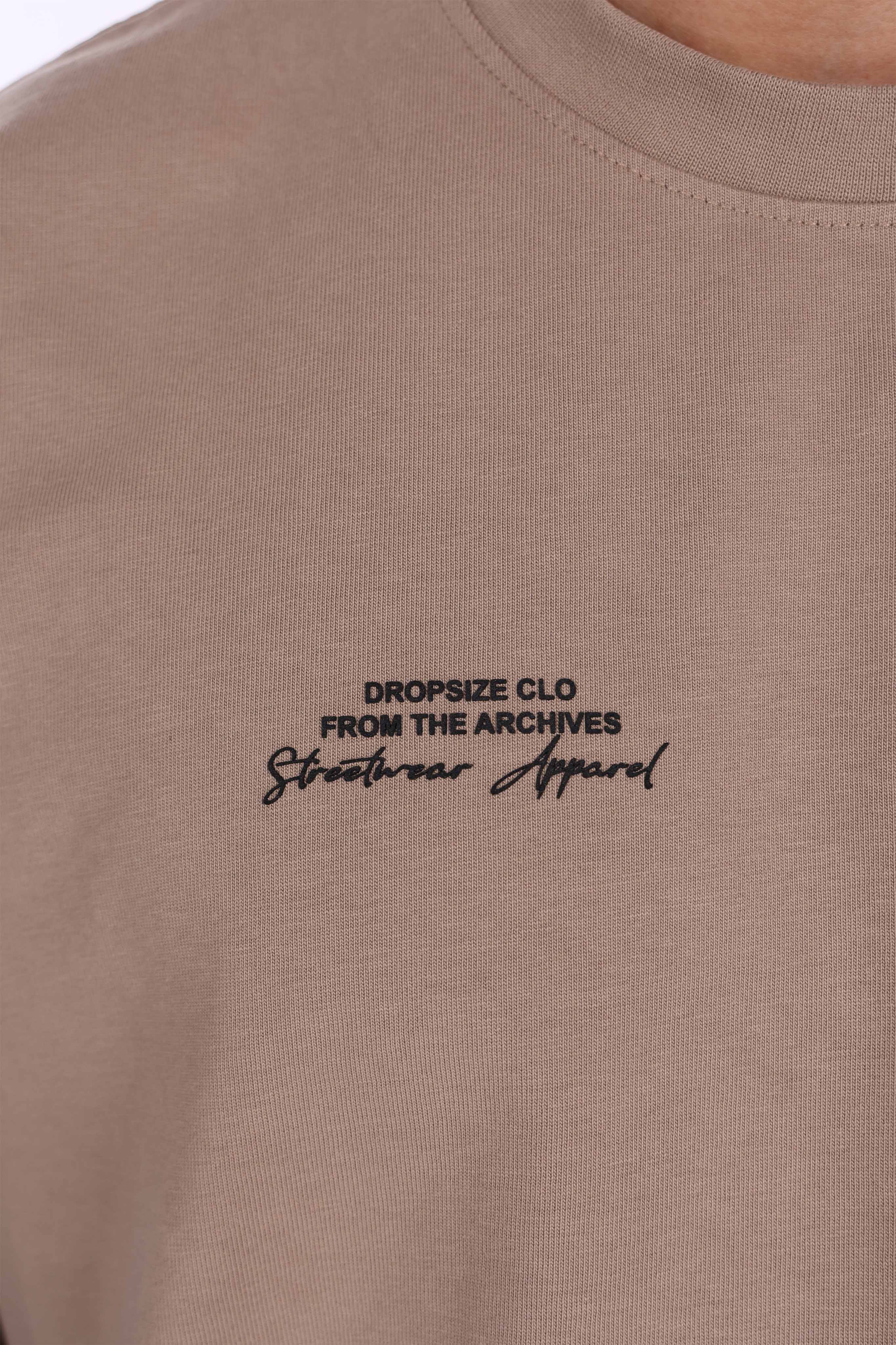 HEAVY OVERSIZE POCKET T-SHIRT BEIGE
