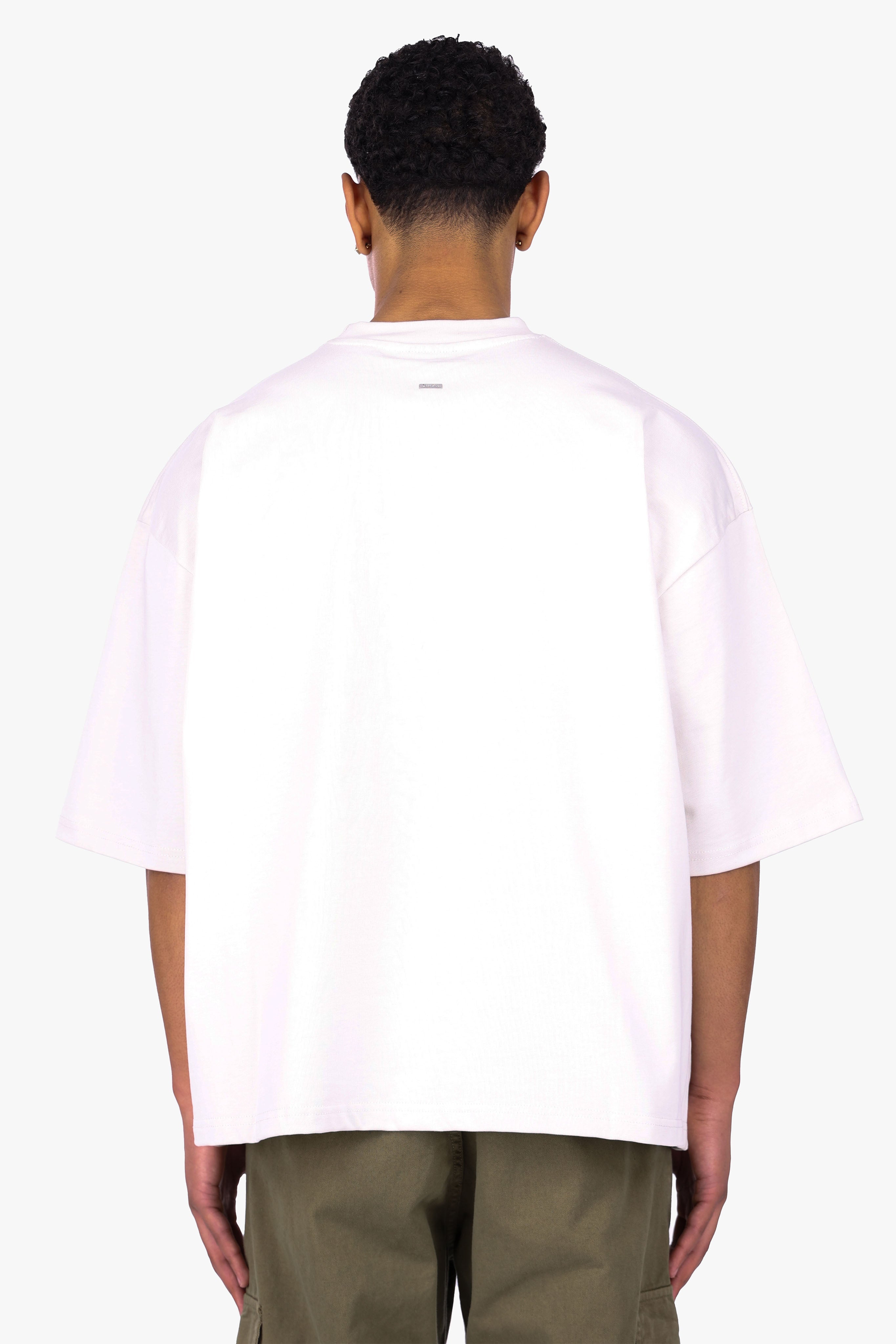 HEAVY OVERSIZE POCKET T-SHIRT LIGHT GREY