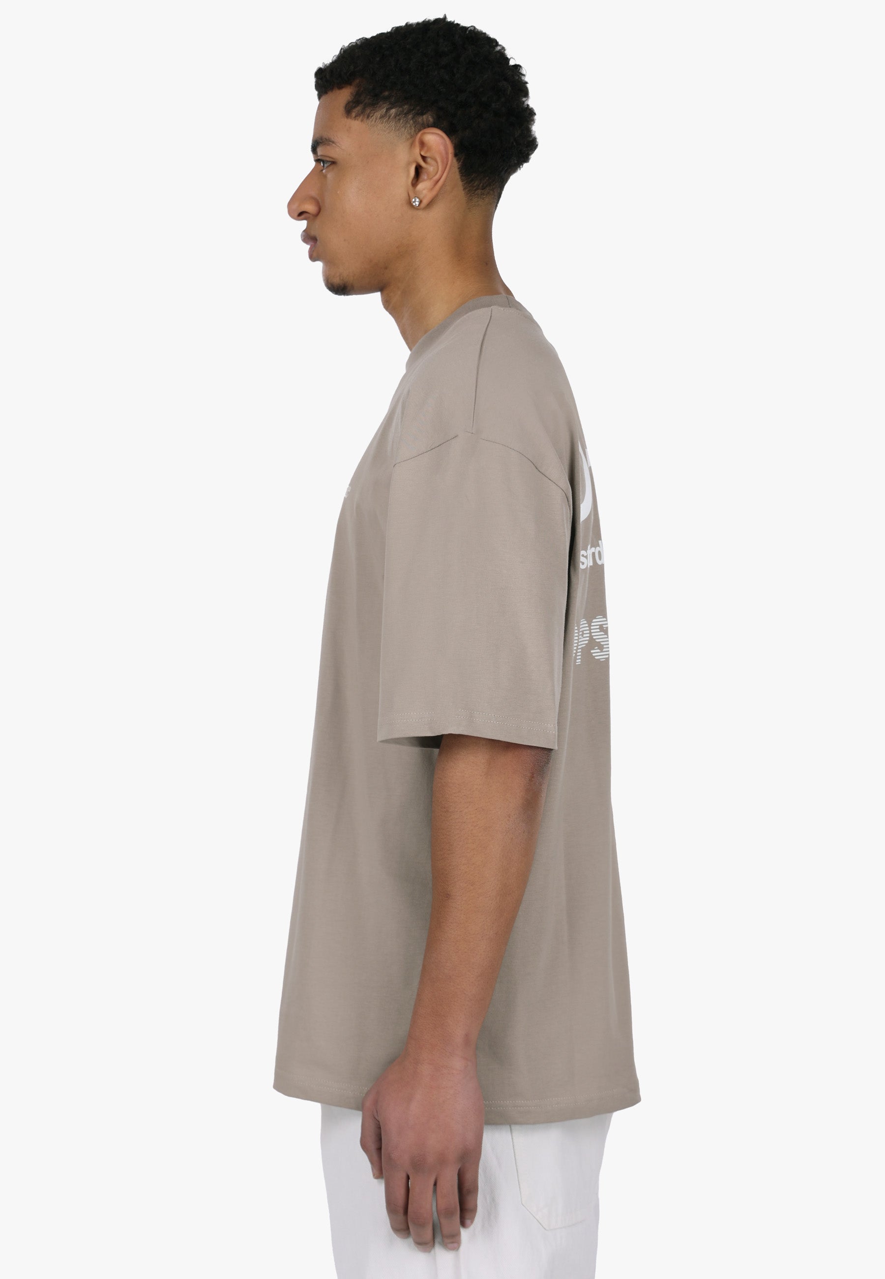 HEAVY OVERSIZE YESTERDAY T-SHIRT SIMPLY TAUPE