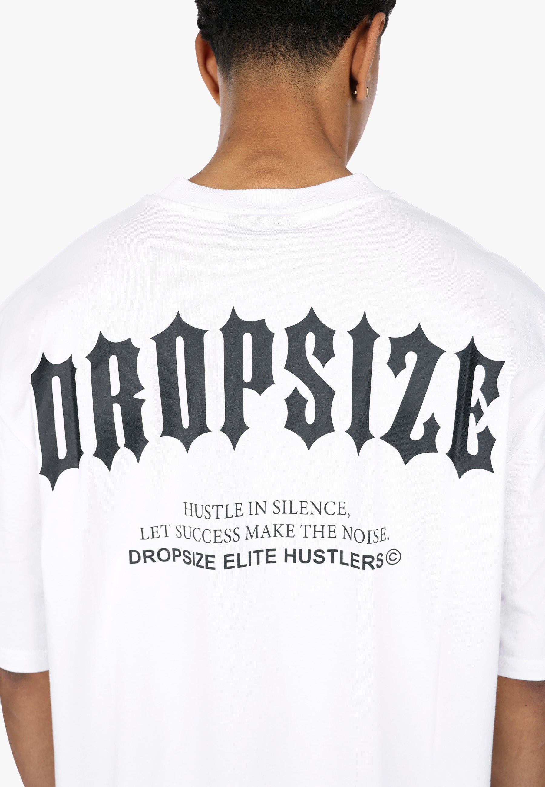 HEAVY OVERSIZE BIG PRINT T-SHIRT WHITE