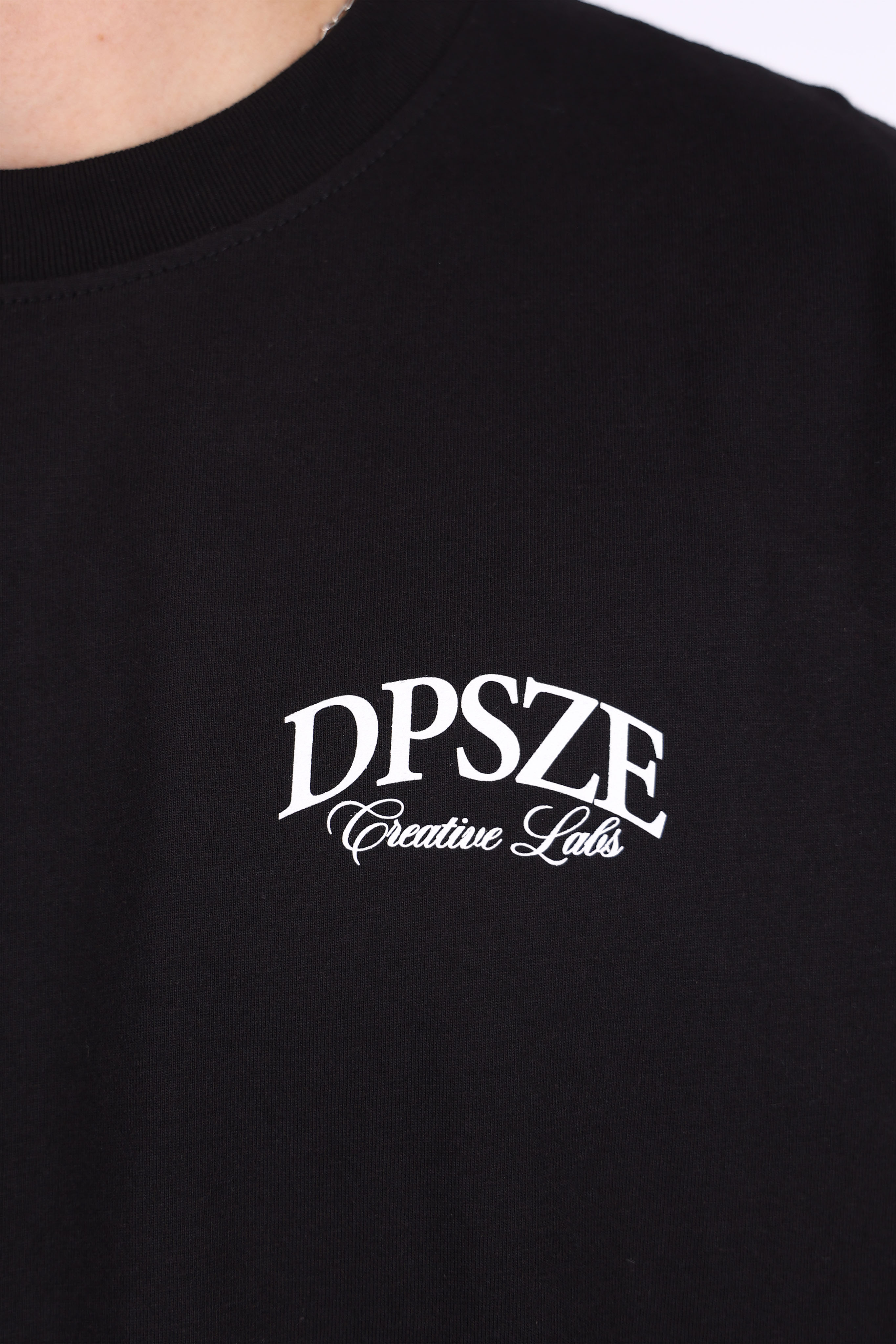 HEAVY OVERSIZE DPSZE BACKPRINT T-SHIRT BLACK