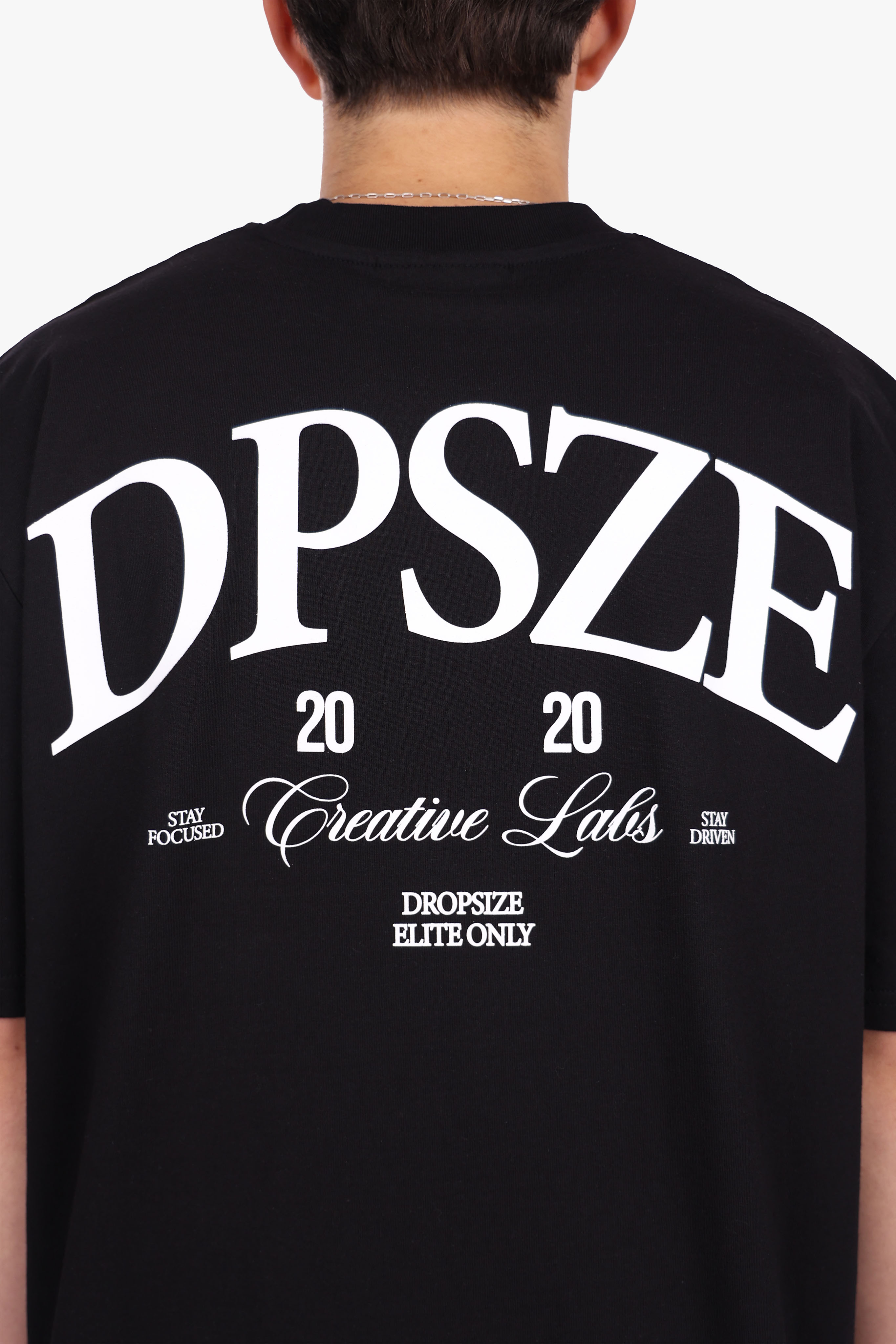 HEAVY OVERSIZE DPSZE BACKPRINT T-SHIRT BLACK