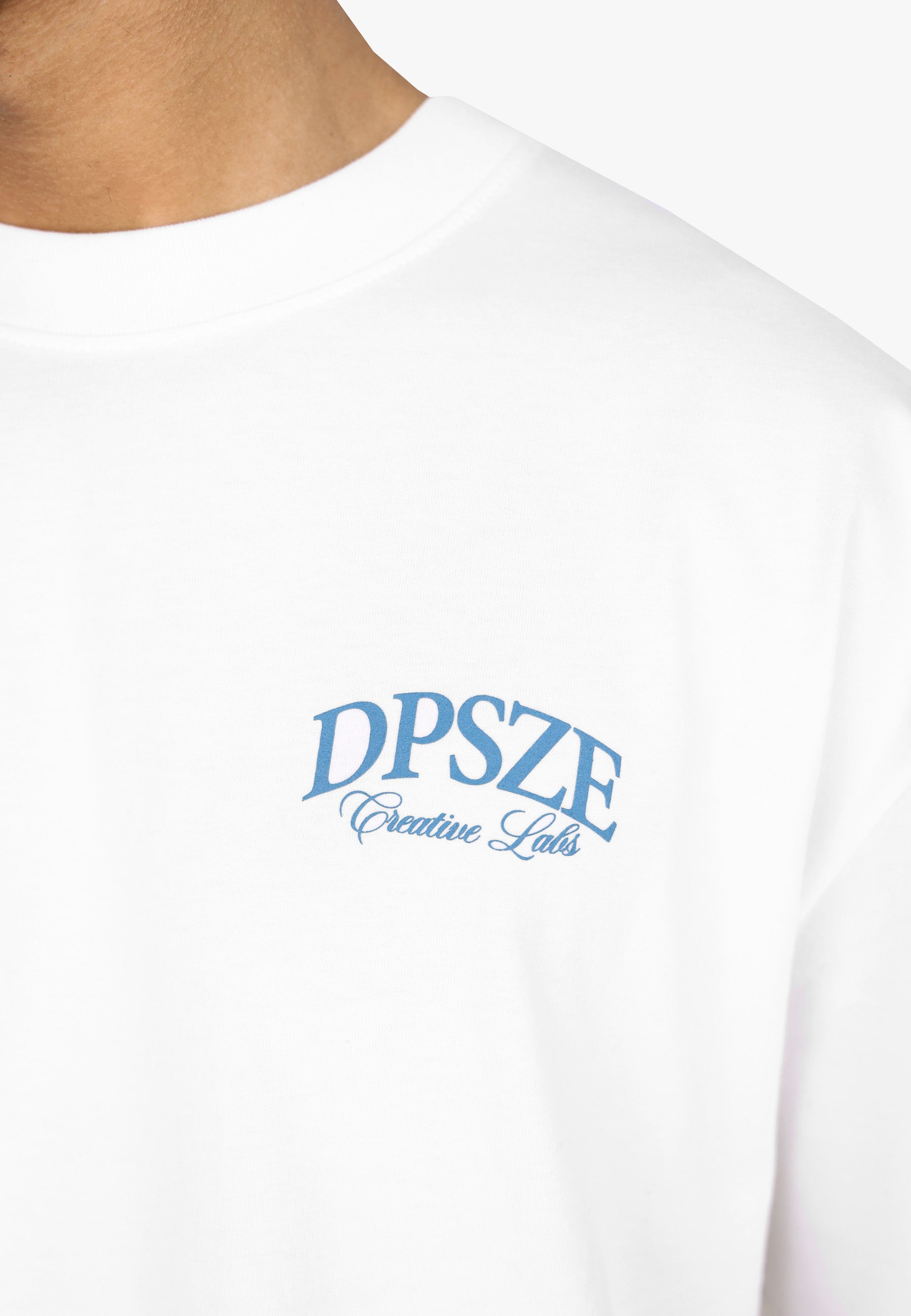 HEAVY OVERSIZE DPSZE BACKPRINT T-SHIRT CREAM WHITE