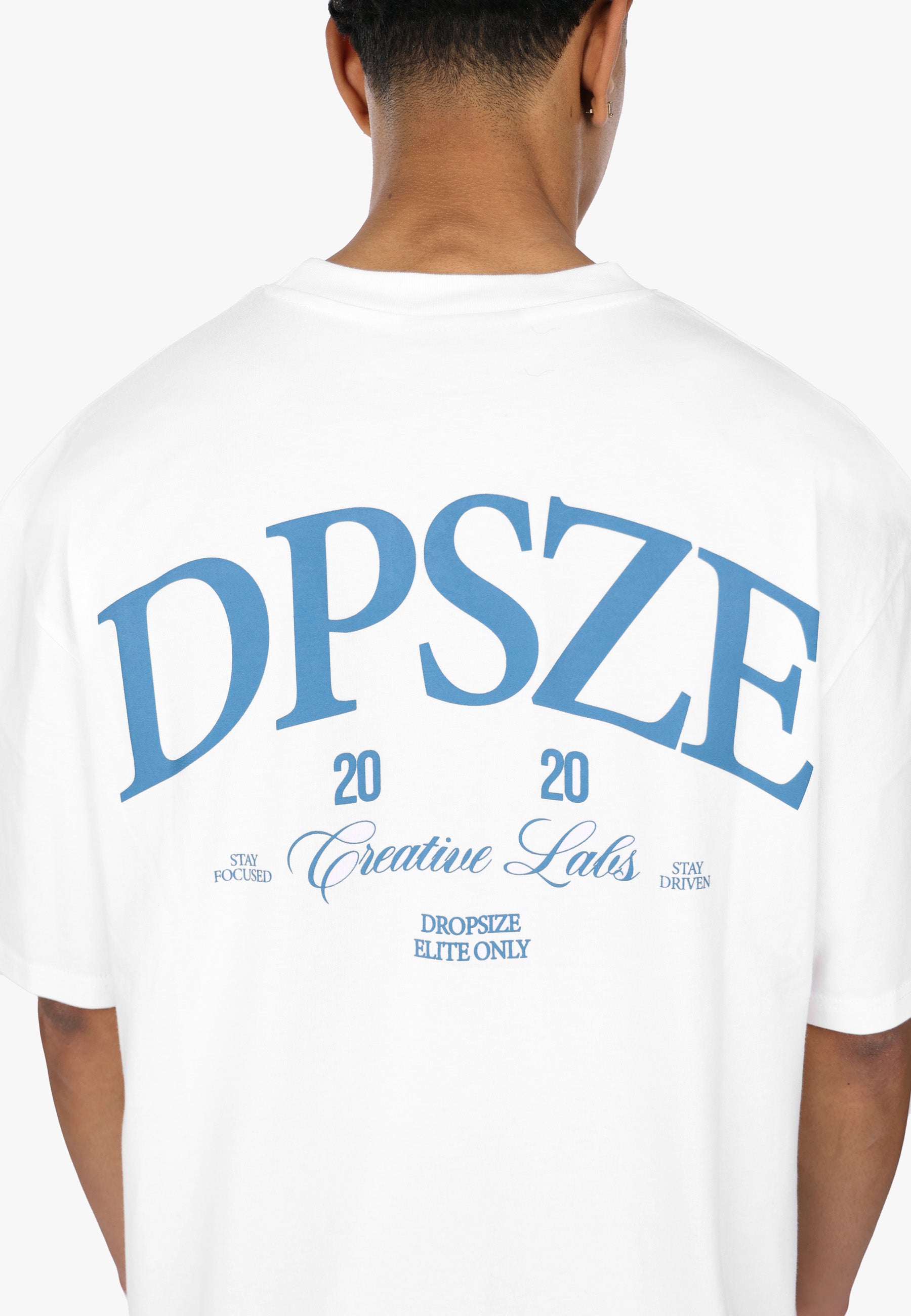 HEAVY OVERSIZE DPSZE BACKPRINT T-SHIRT CREAM WHITE