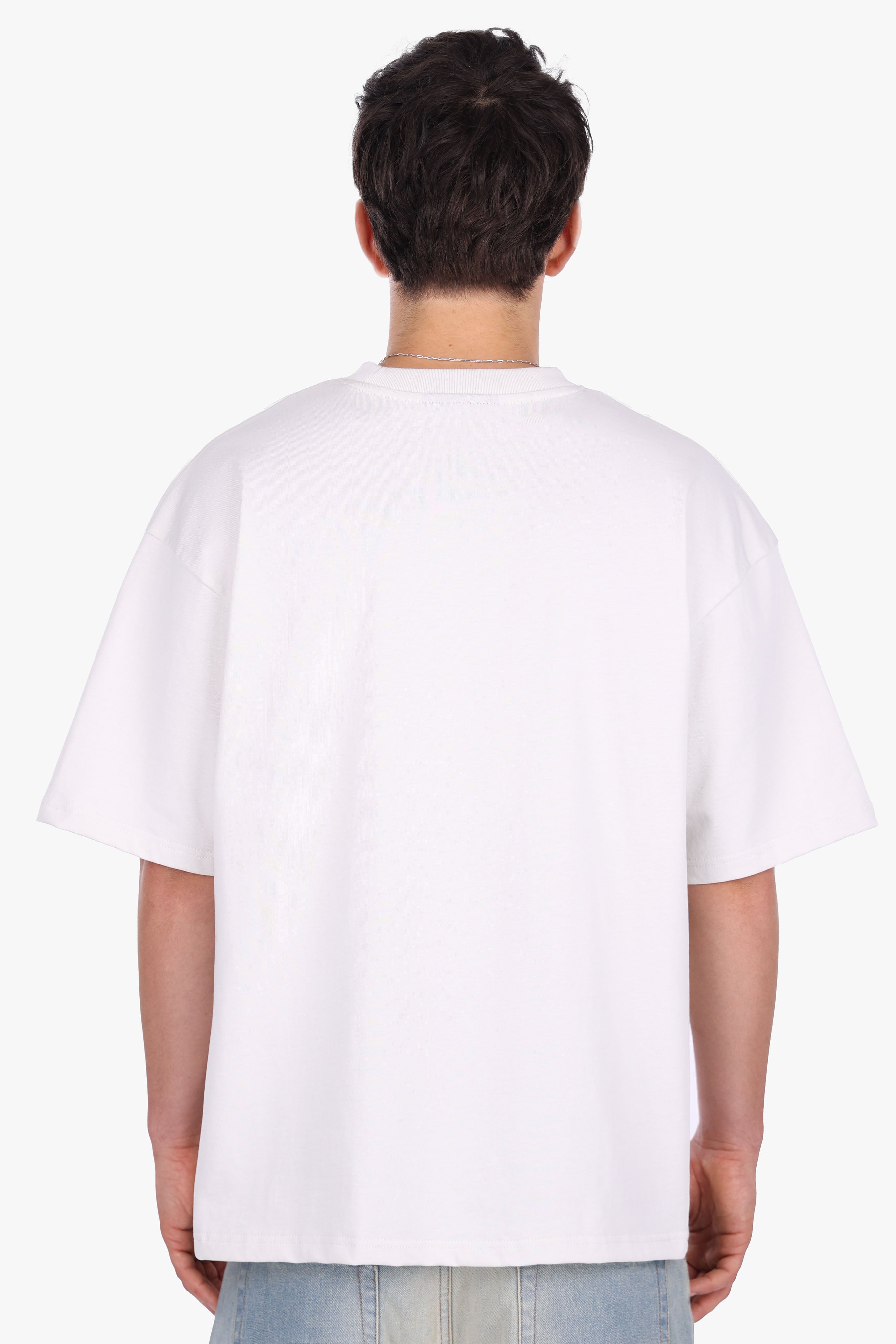 SIDE RIB T-SHIRT LIGHT GREY