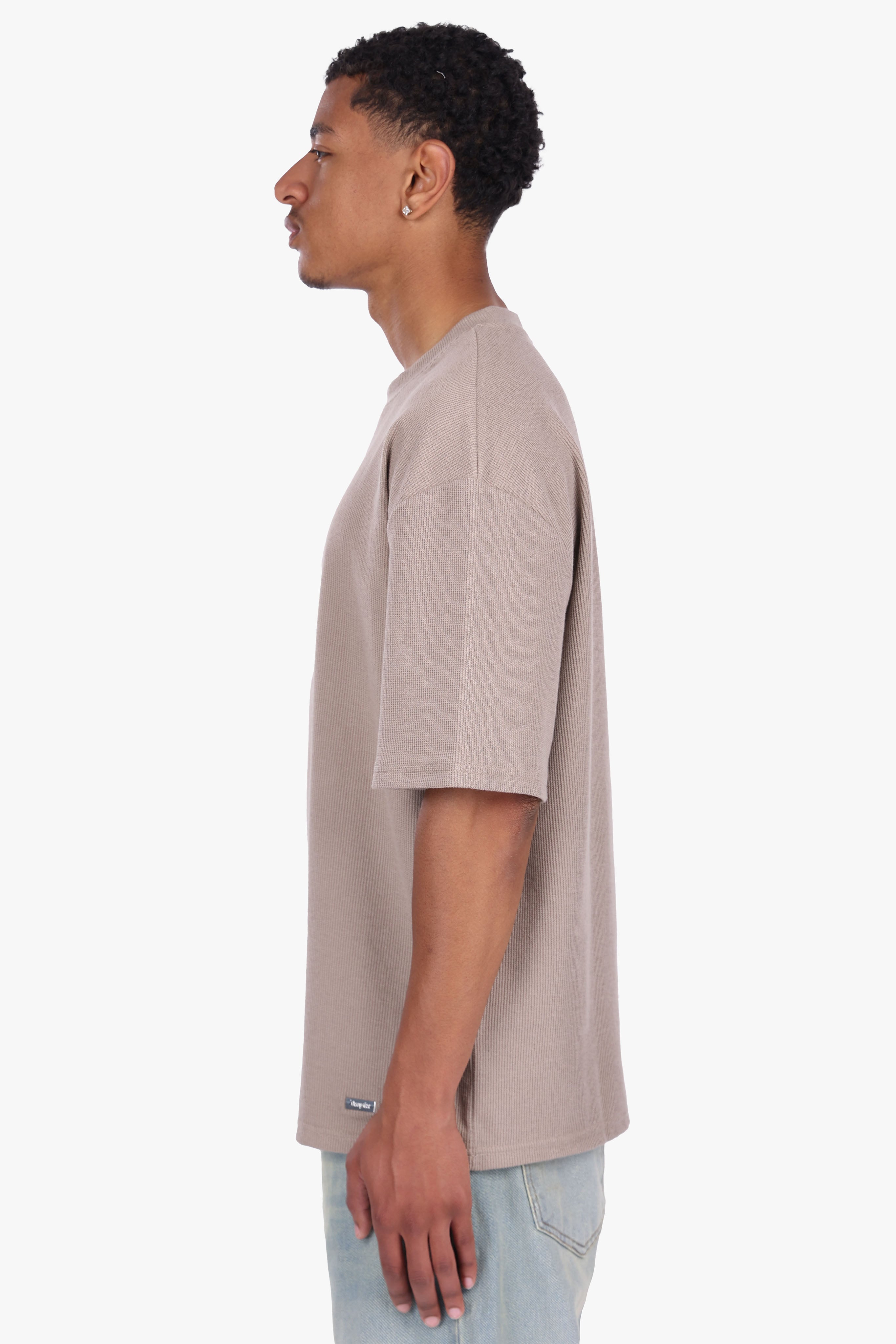 FRENCH RIB T-SHIRT SIMPLY TAUPE