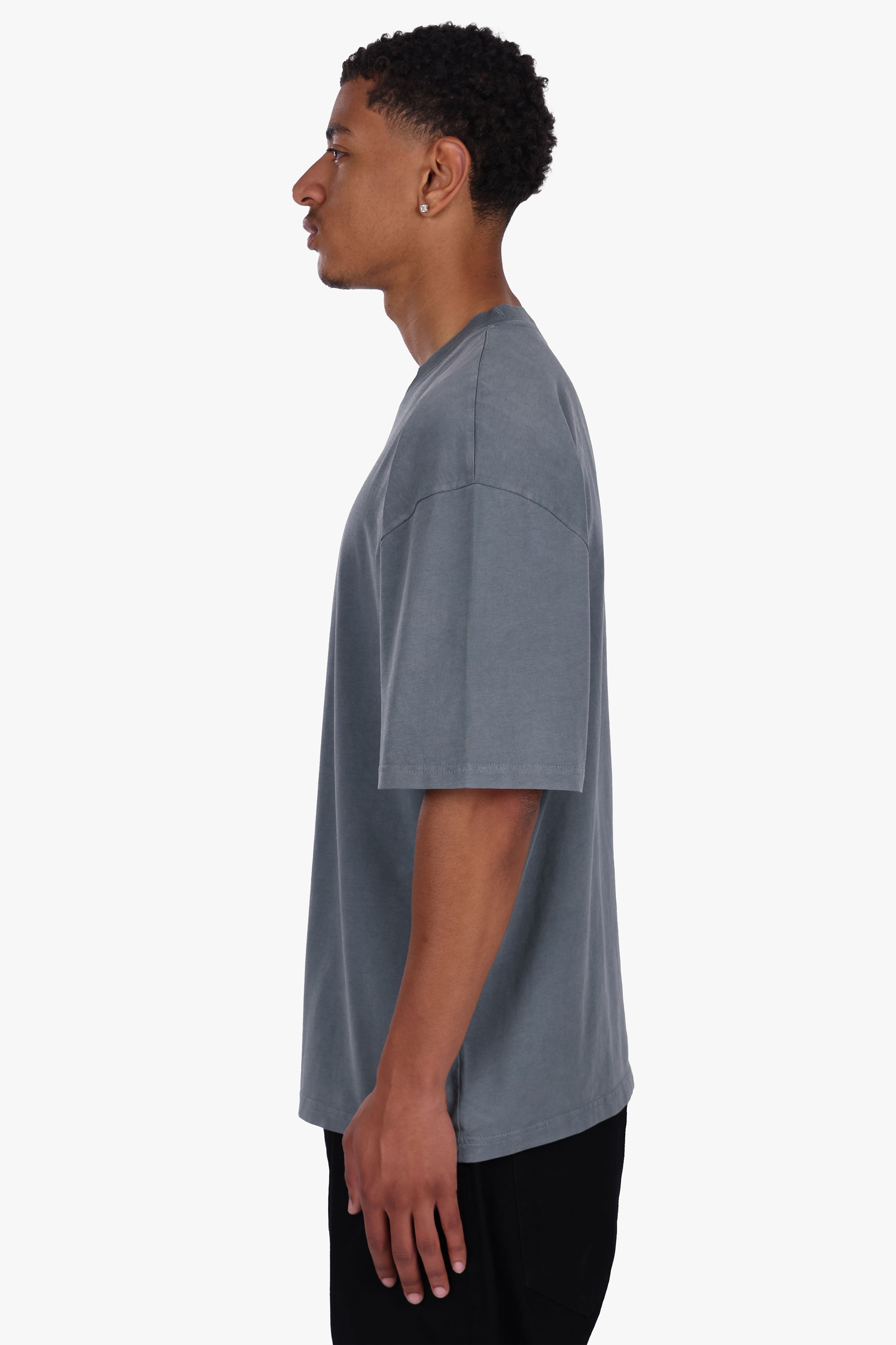 4BRO FIST T-SHIRT ACID WASHED GREY