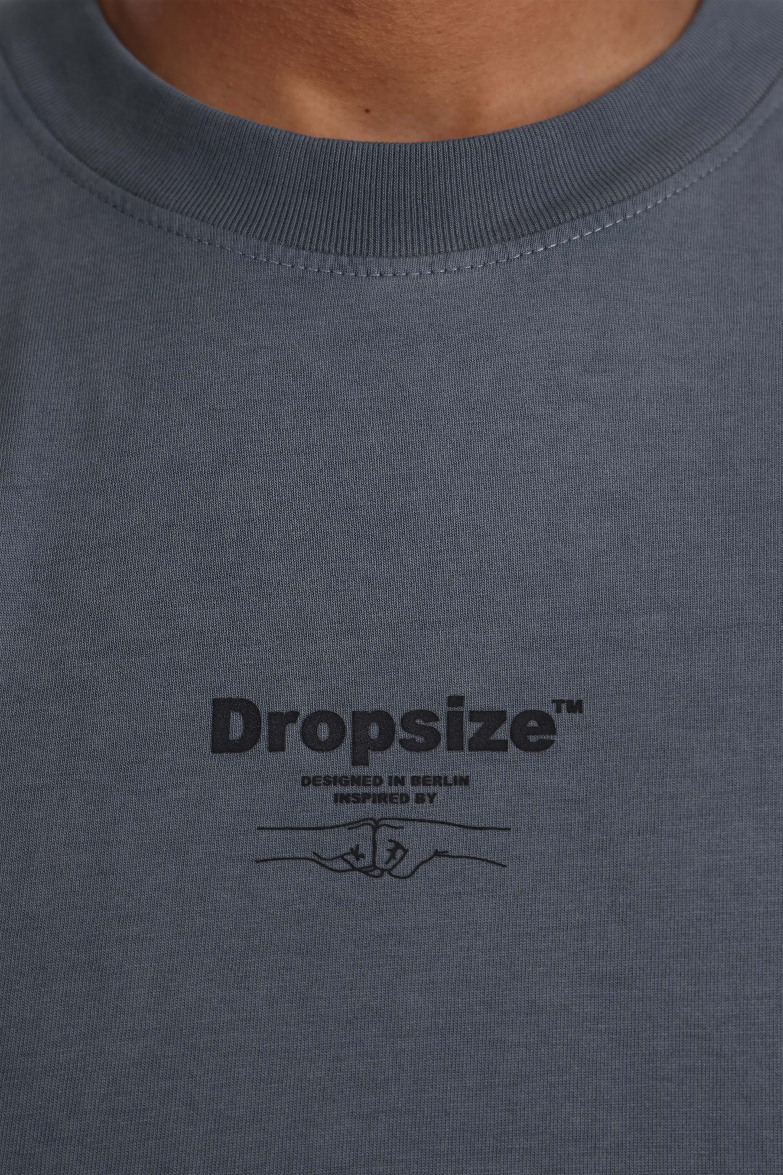 4BRO FIST T-SHIRT ACID WASHED GREY