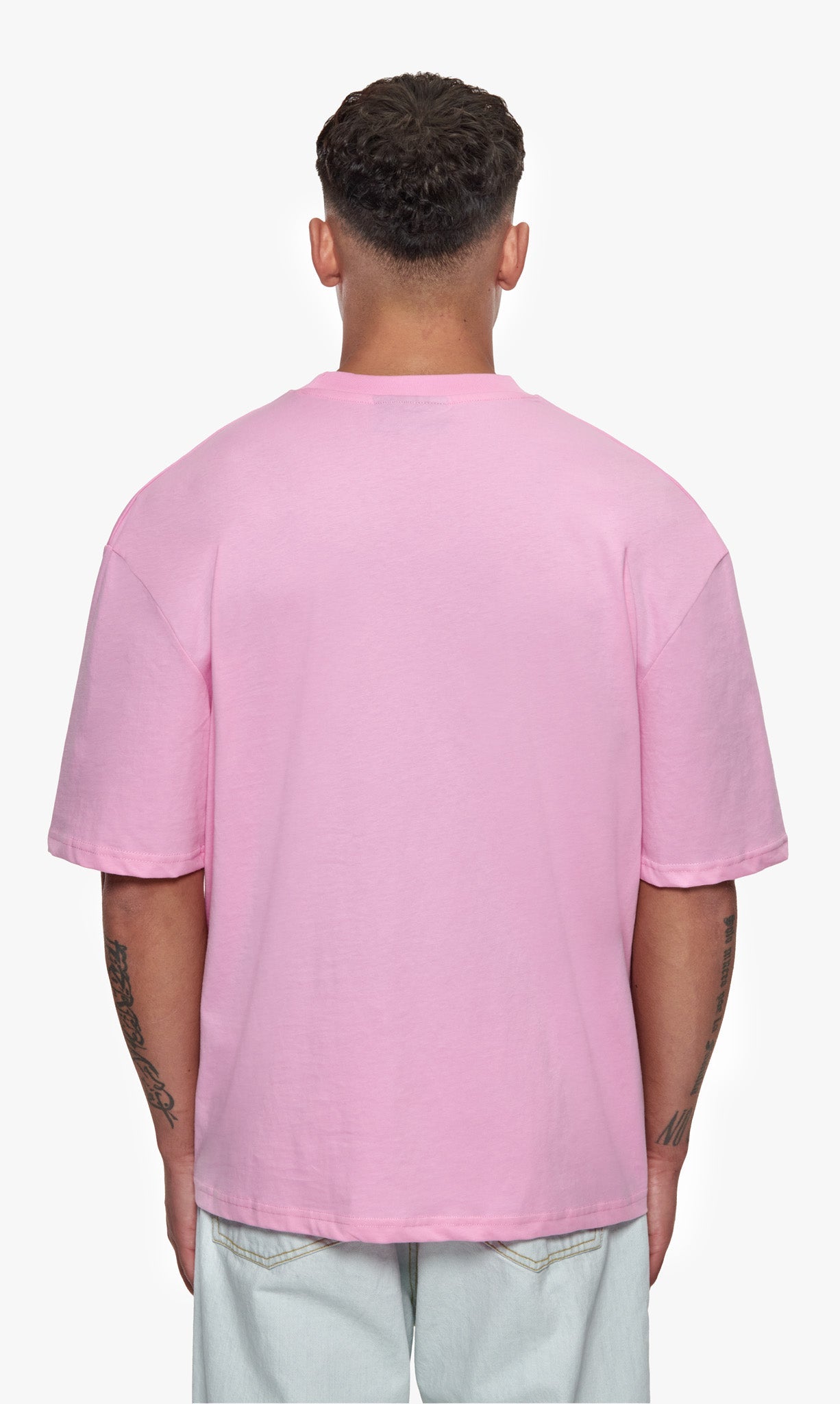 HEAVY OVERSIZE EMBO T-SHIRT PINK