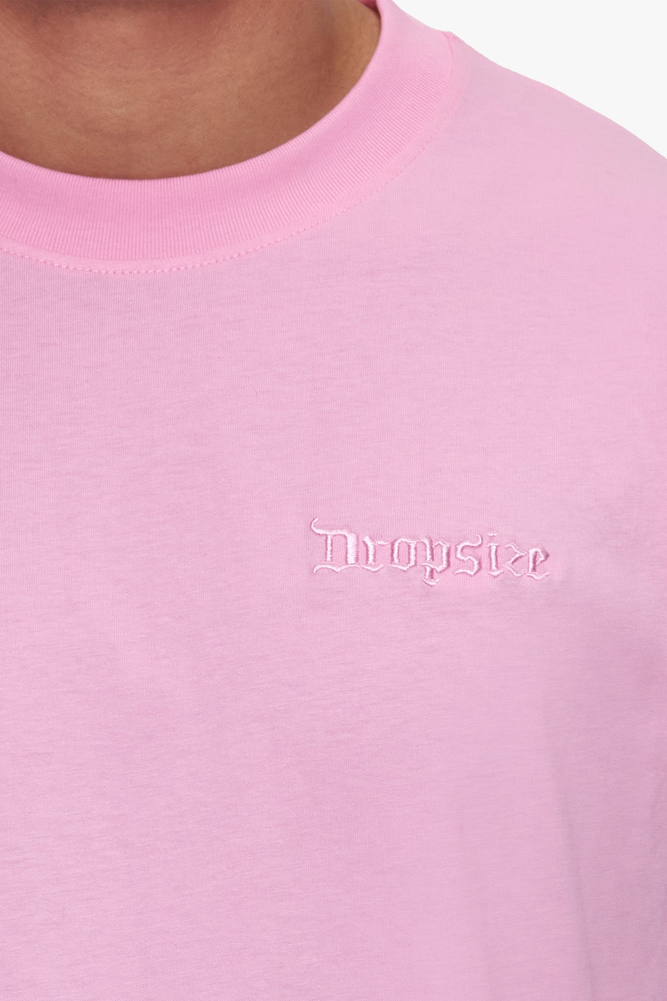 HEAVY OVERSIZE EMBO T-SHIRT PINK