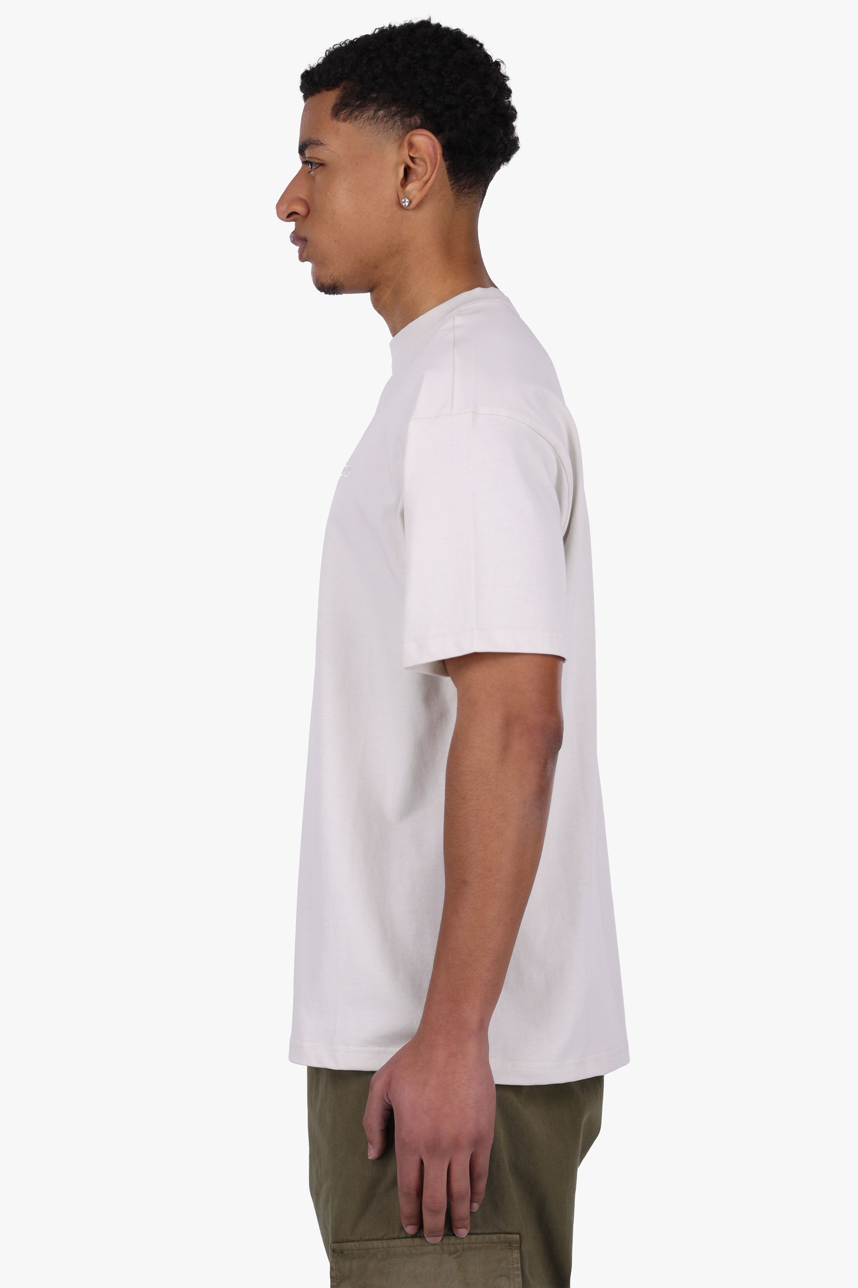 REGULAR FIT T-SHIRT LIGHT GREY