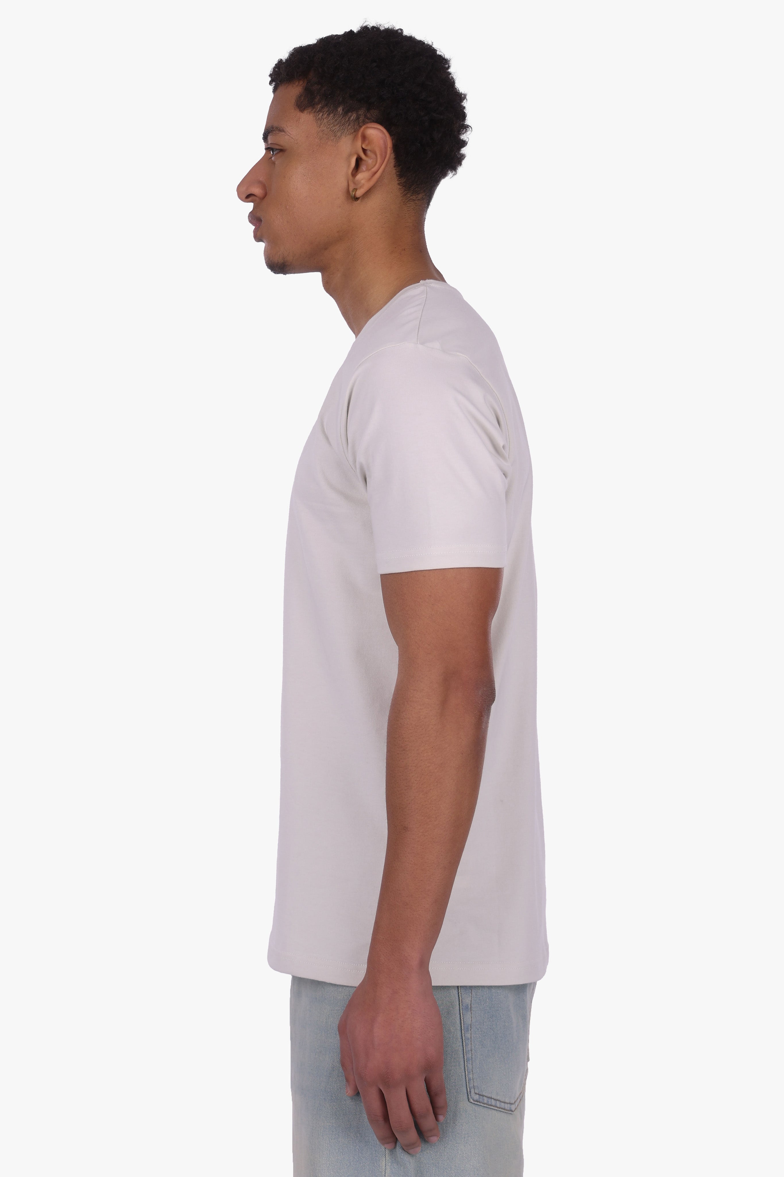 SLIM FIT T-SHIRT LIGHT GREY
