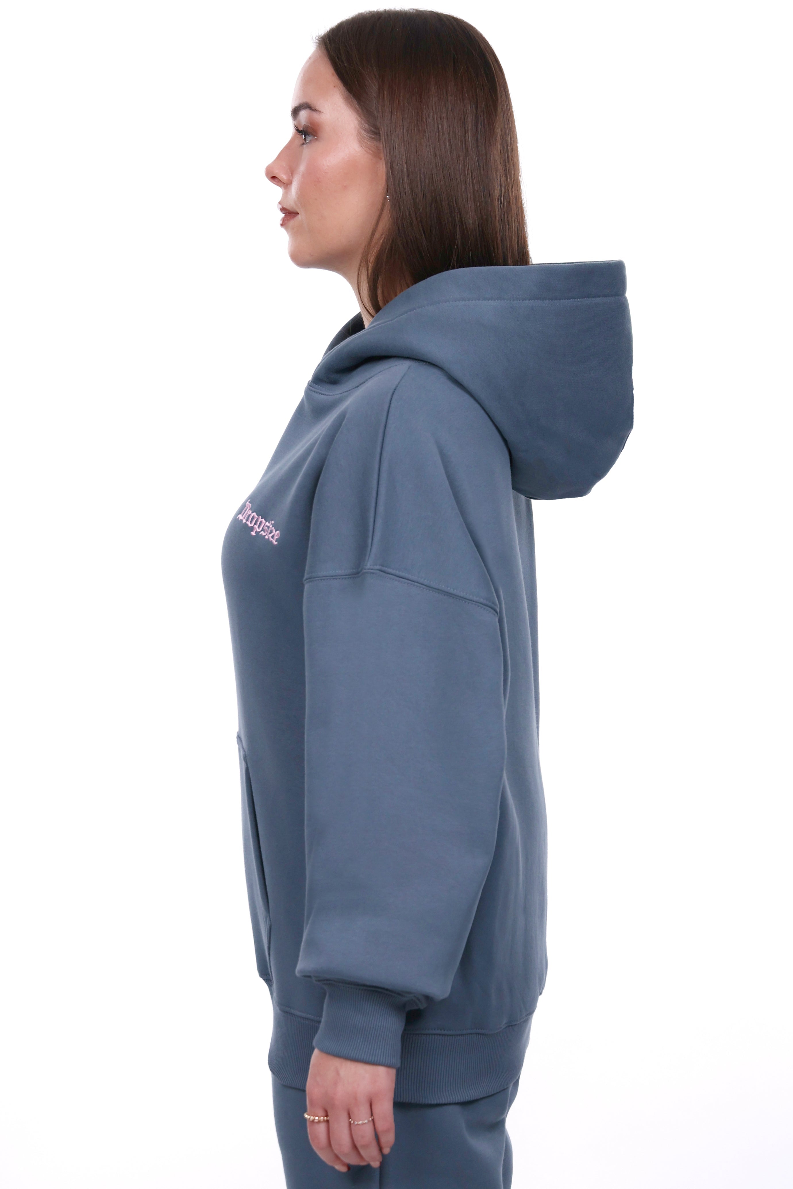 WOMENS BASIC HOODIE STORMY GREY