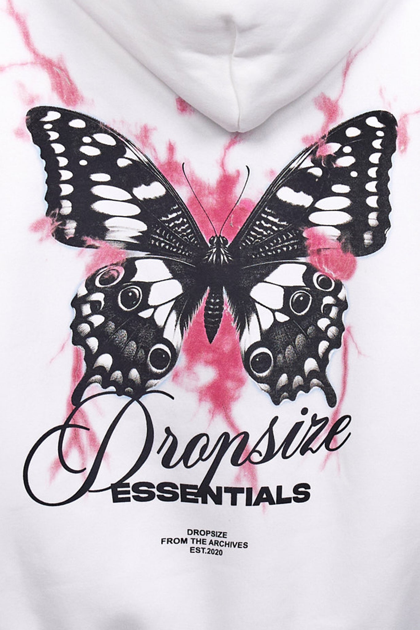 WOMENS BUTTERFLY HOODIE CREAM WHITE