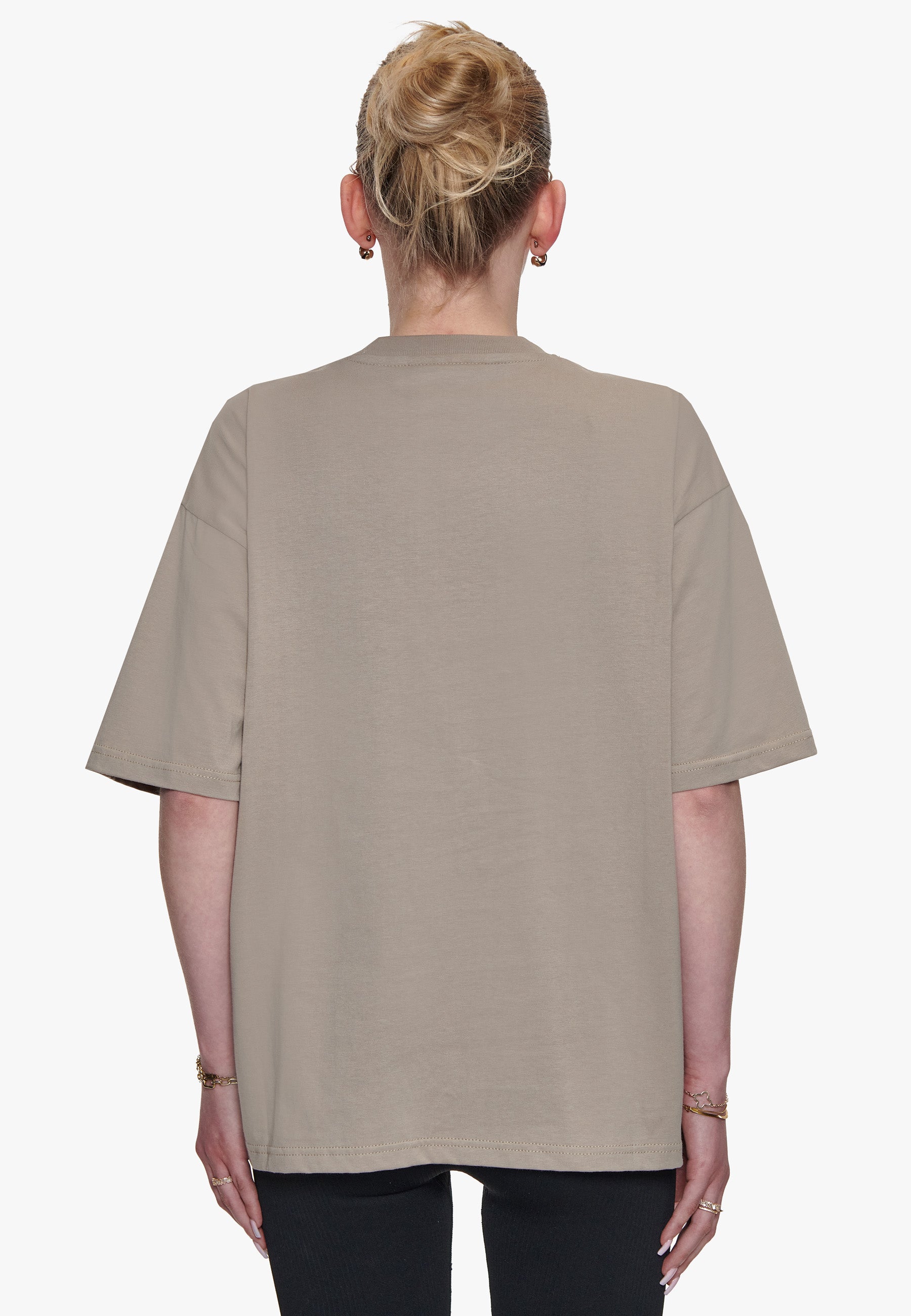 HEAVY OVERSIZE LADIES T-SHIRT SIMPLY TAUPE
