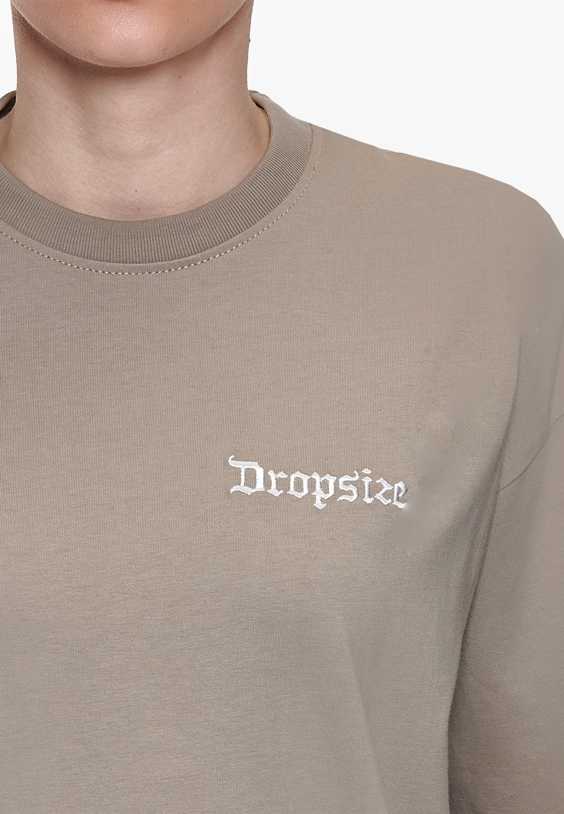 HEAVY OVERSIZE LADIES T-SHIRT SIMPLY TAUPE