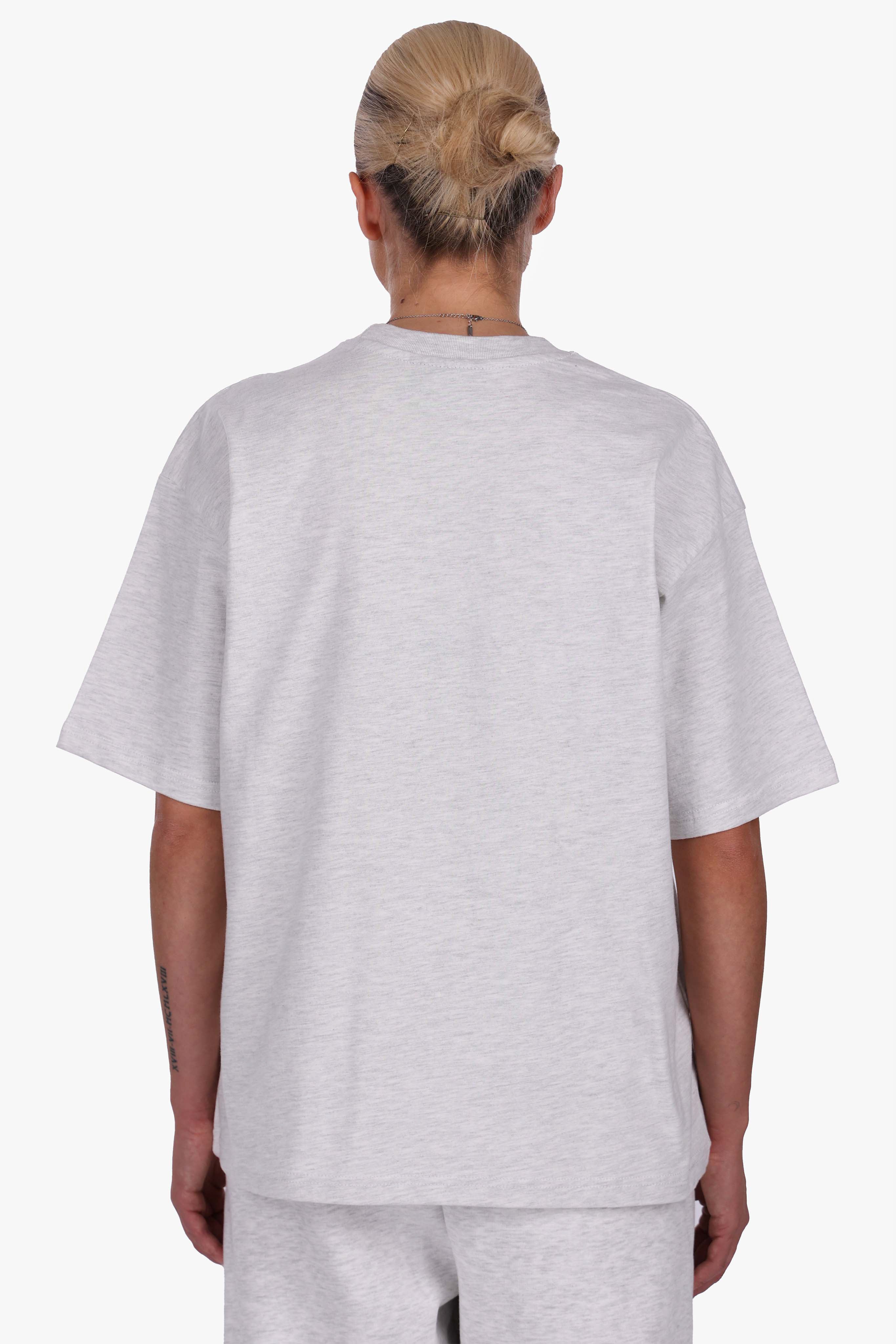 WOMEN BASIC COZY T-SHIRT GREY MELANGE