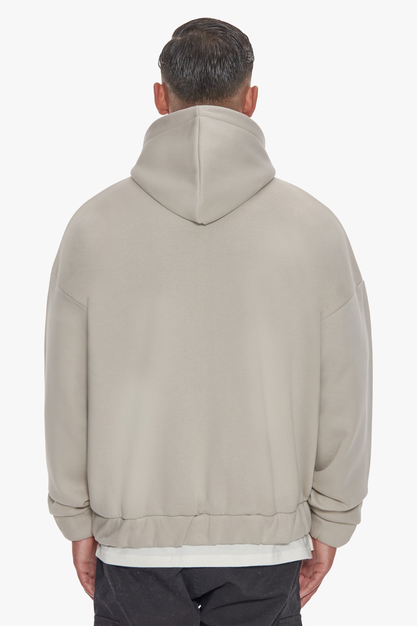 HEAVY OVERSIZE ZIP HOODIE PUMICE STONE