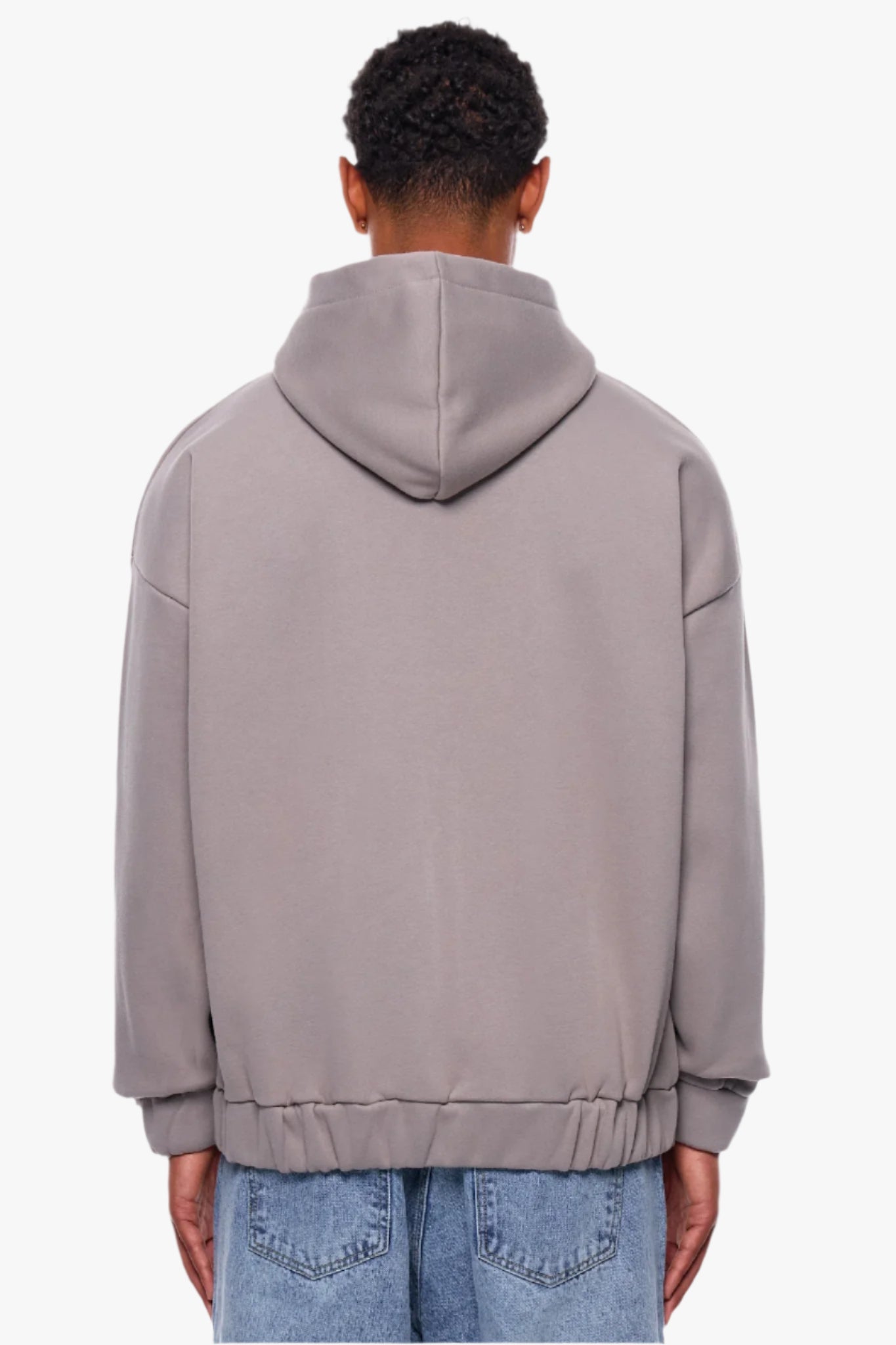 HEAVY OVERSIZE EMBO ZIP HOODIE WET WEATHER