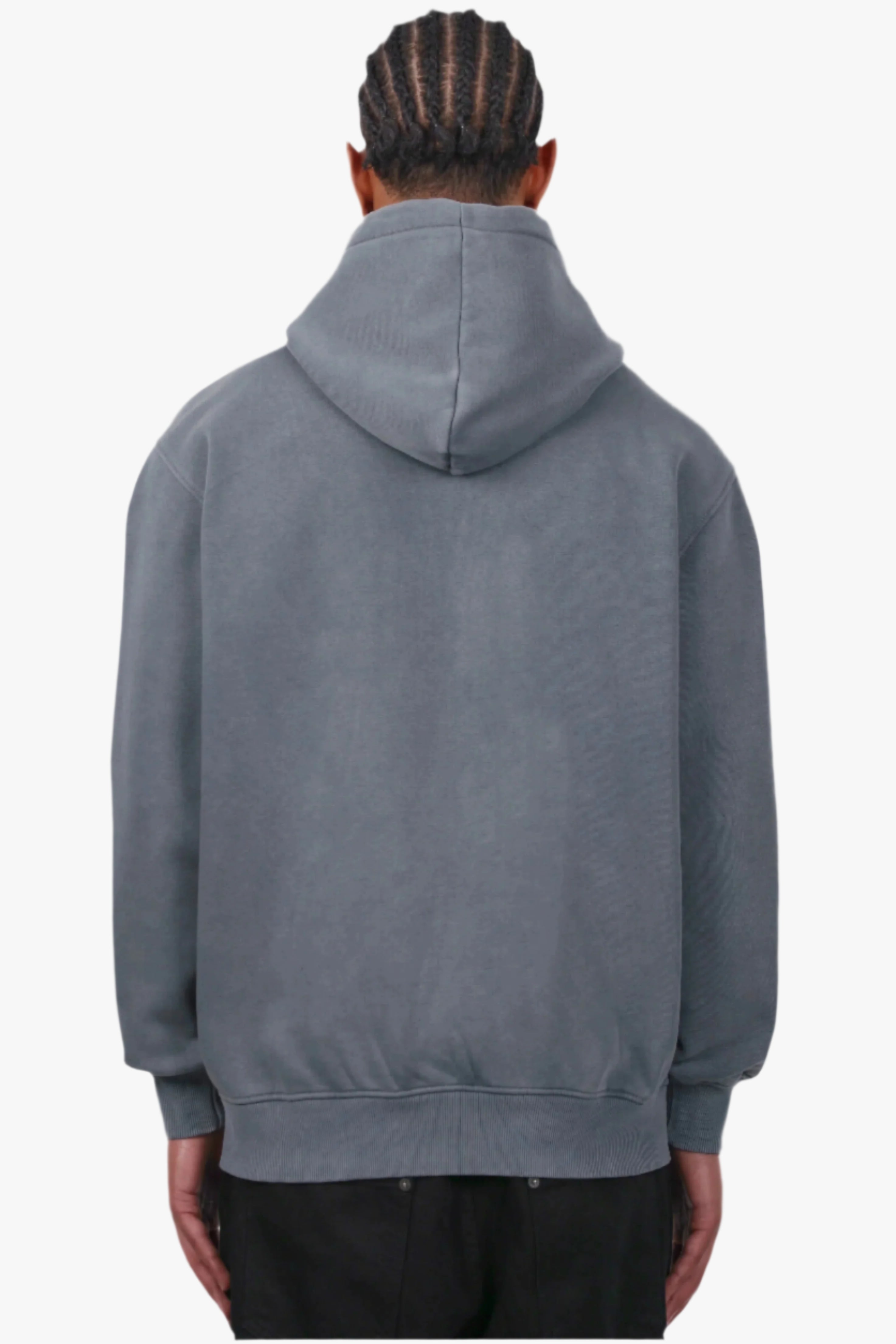 REGULAR FIT ZIP-HOODIE ACID GREY