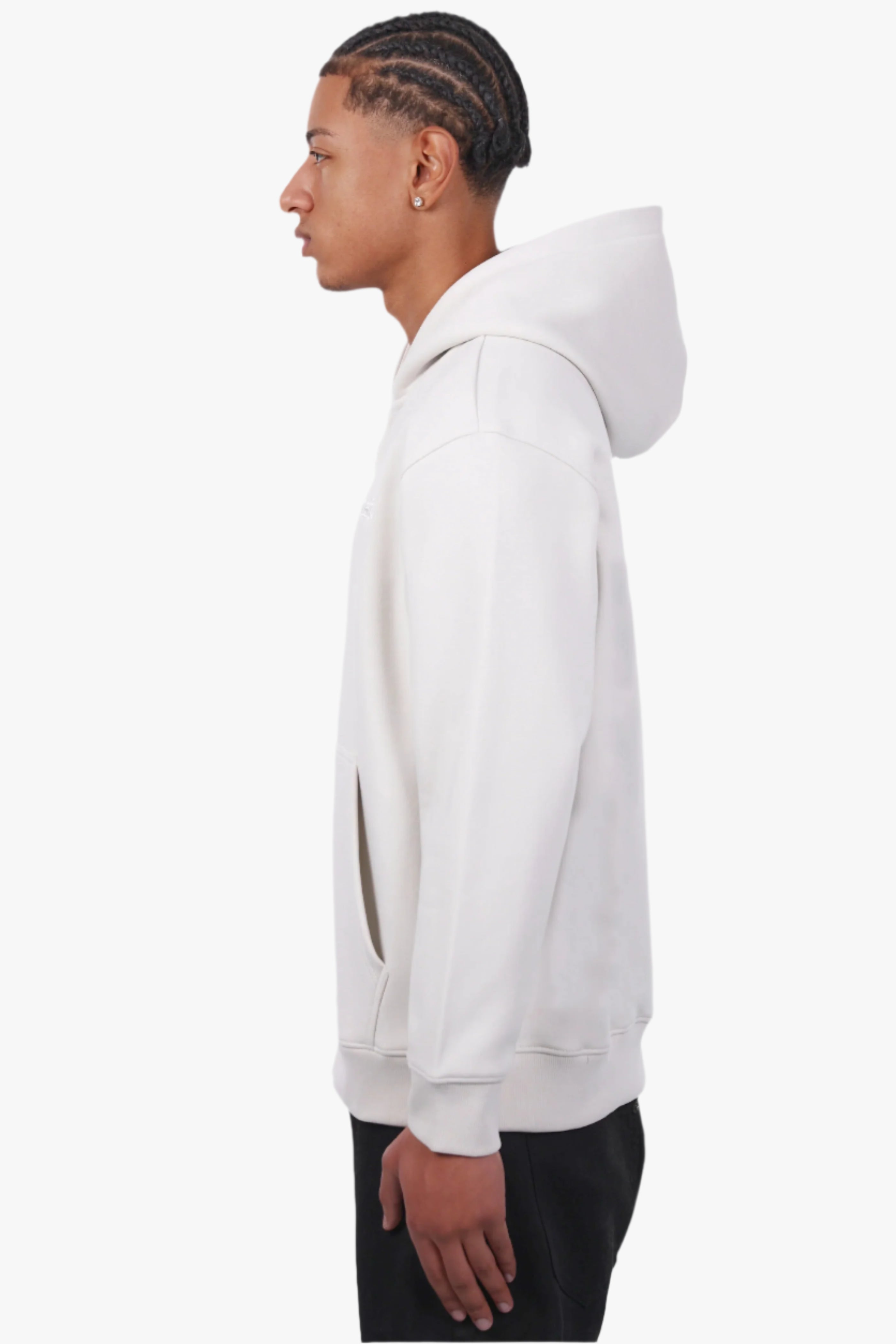 REGULAR FIT ZIP-HOODIE LIGHT GREY