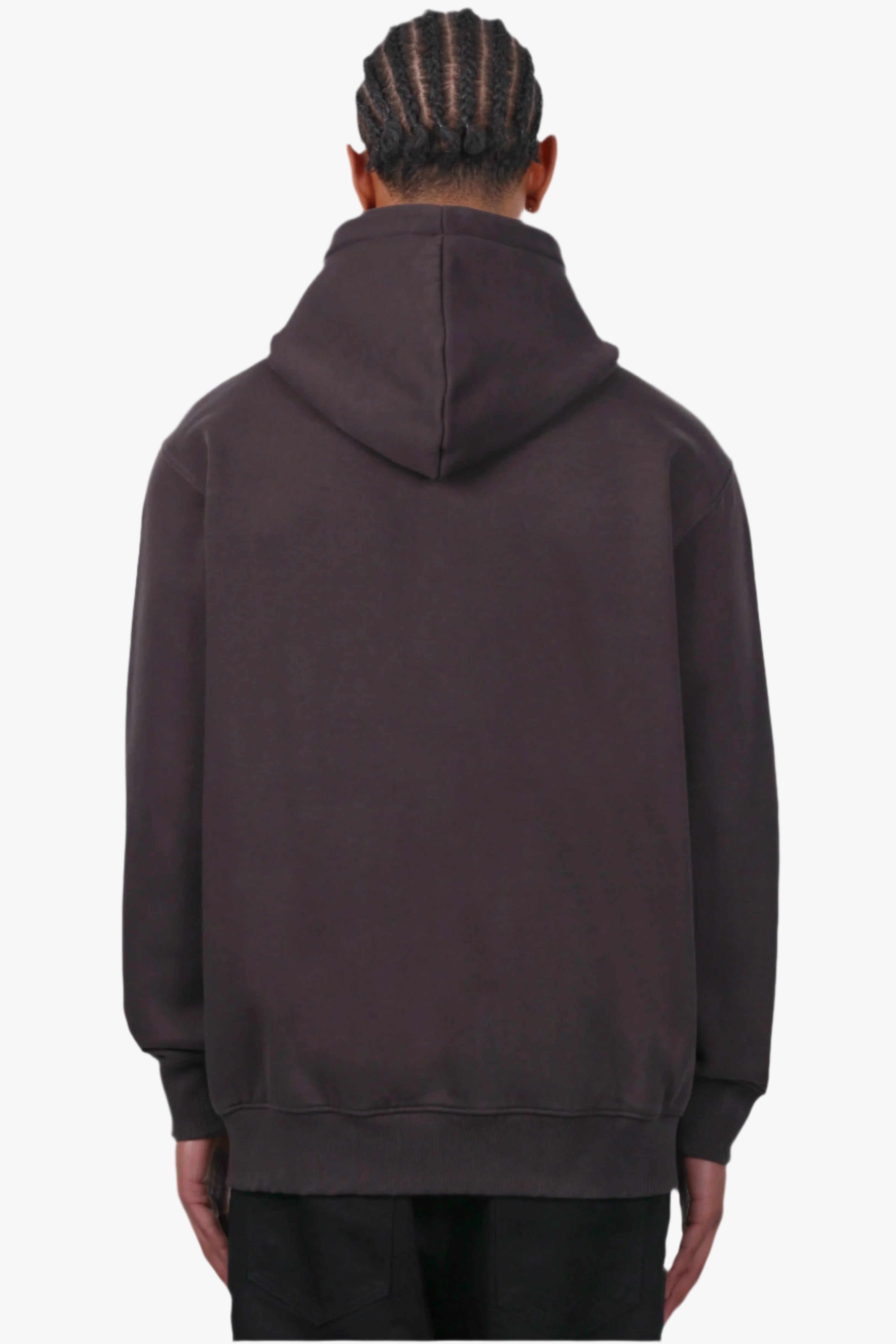 REGULAR FIT ZIP-HOODIE WASHED BLACK