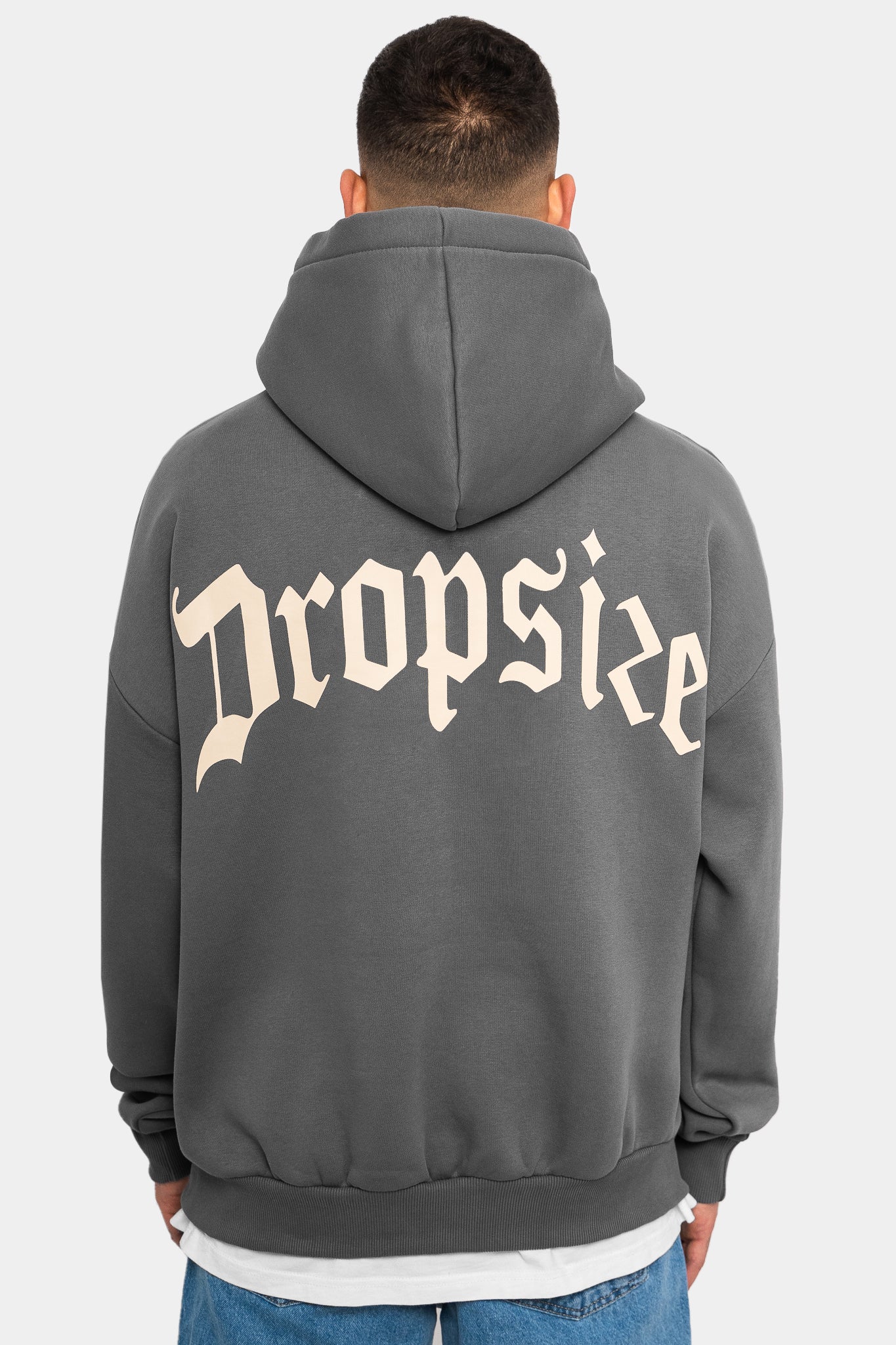 HEAVY OVERSIZE BACKPRINT HOODIE GRAY