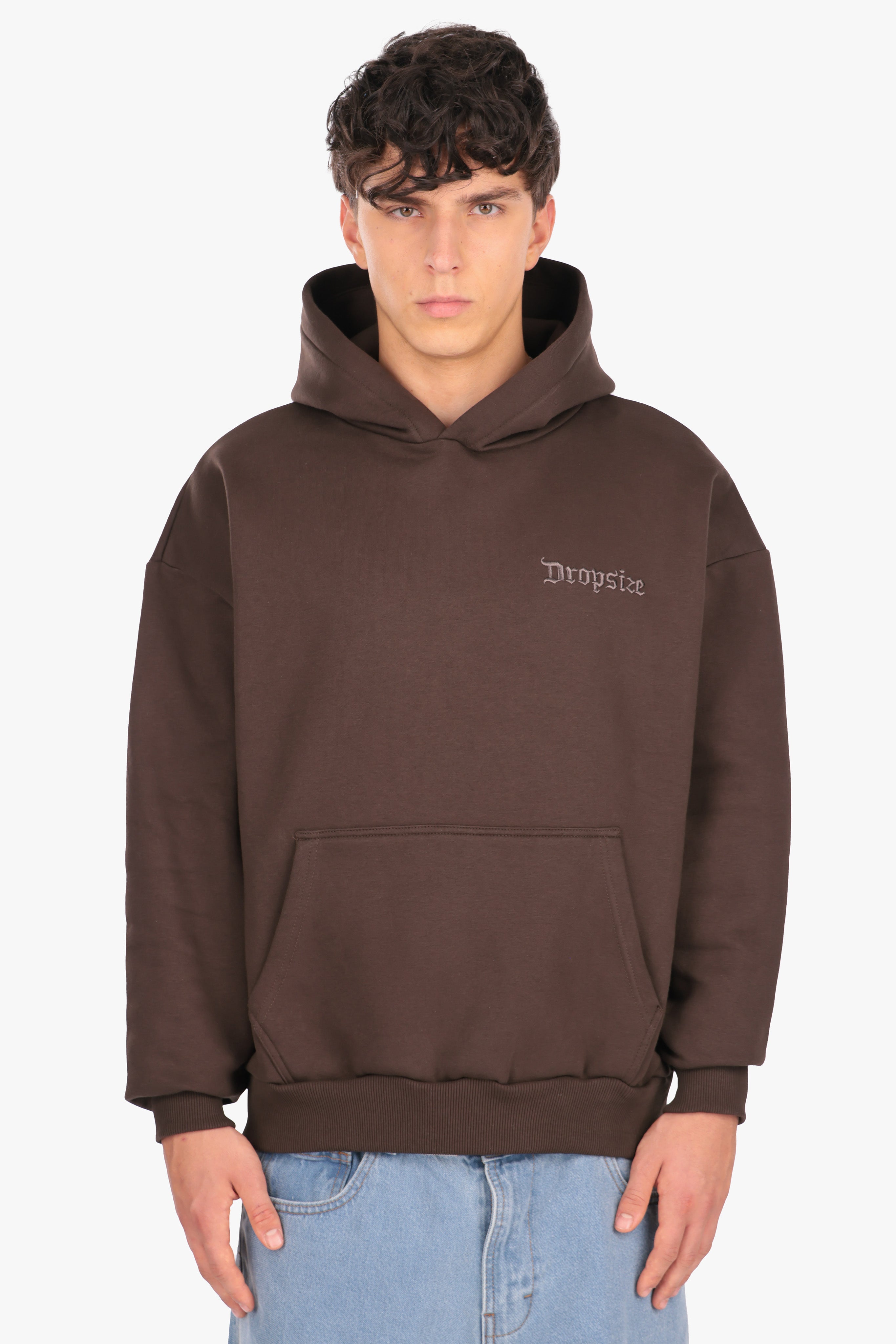 HEAVY OVERSIZE HOODIE CHOCOLATE BROWN