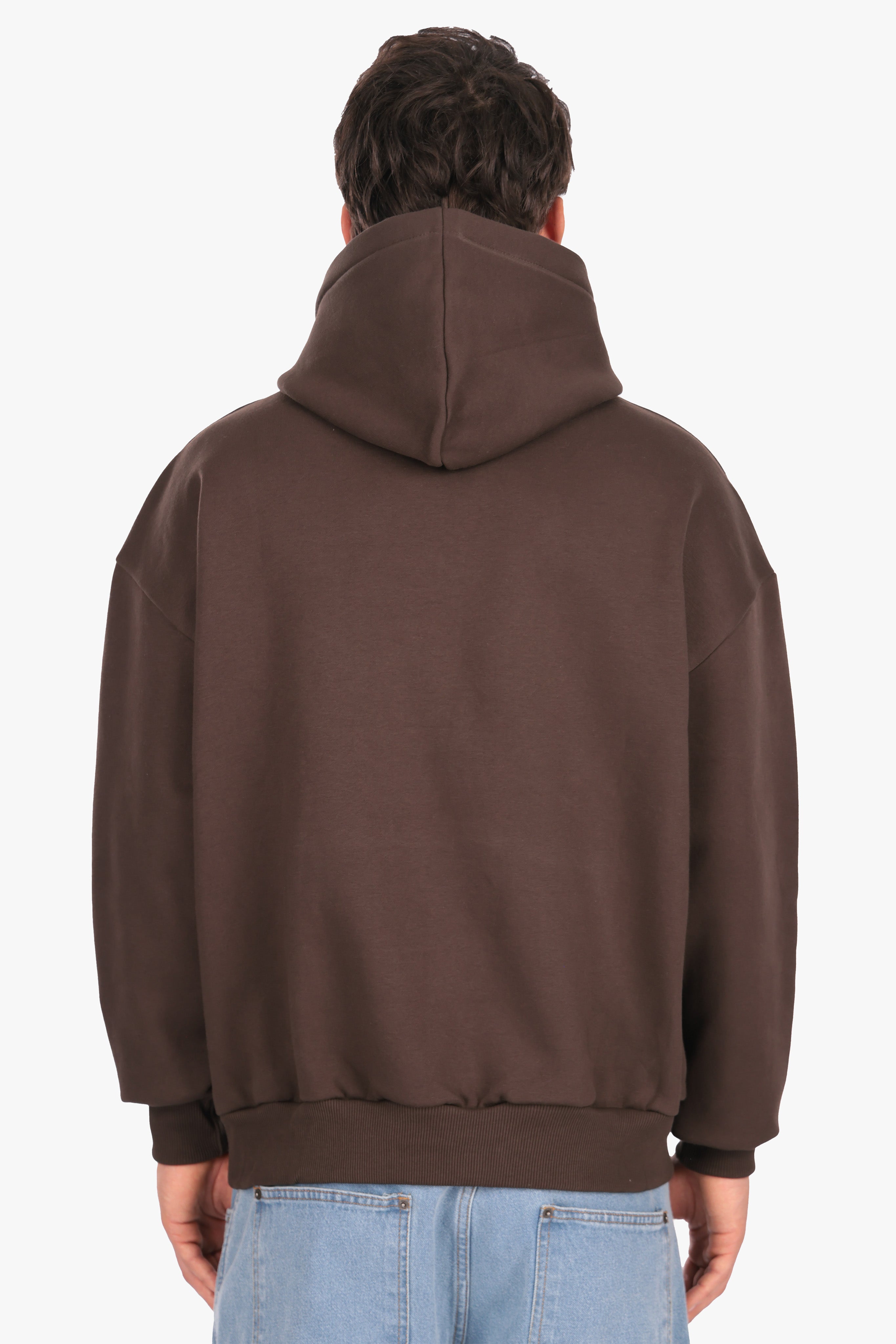 HEAVY OVERSIZE HOODIE CHOCOLATE BROWN