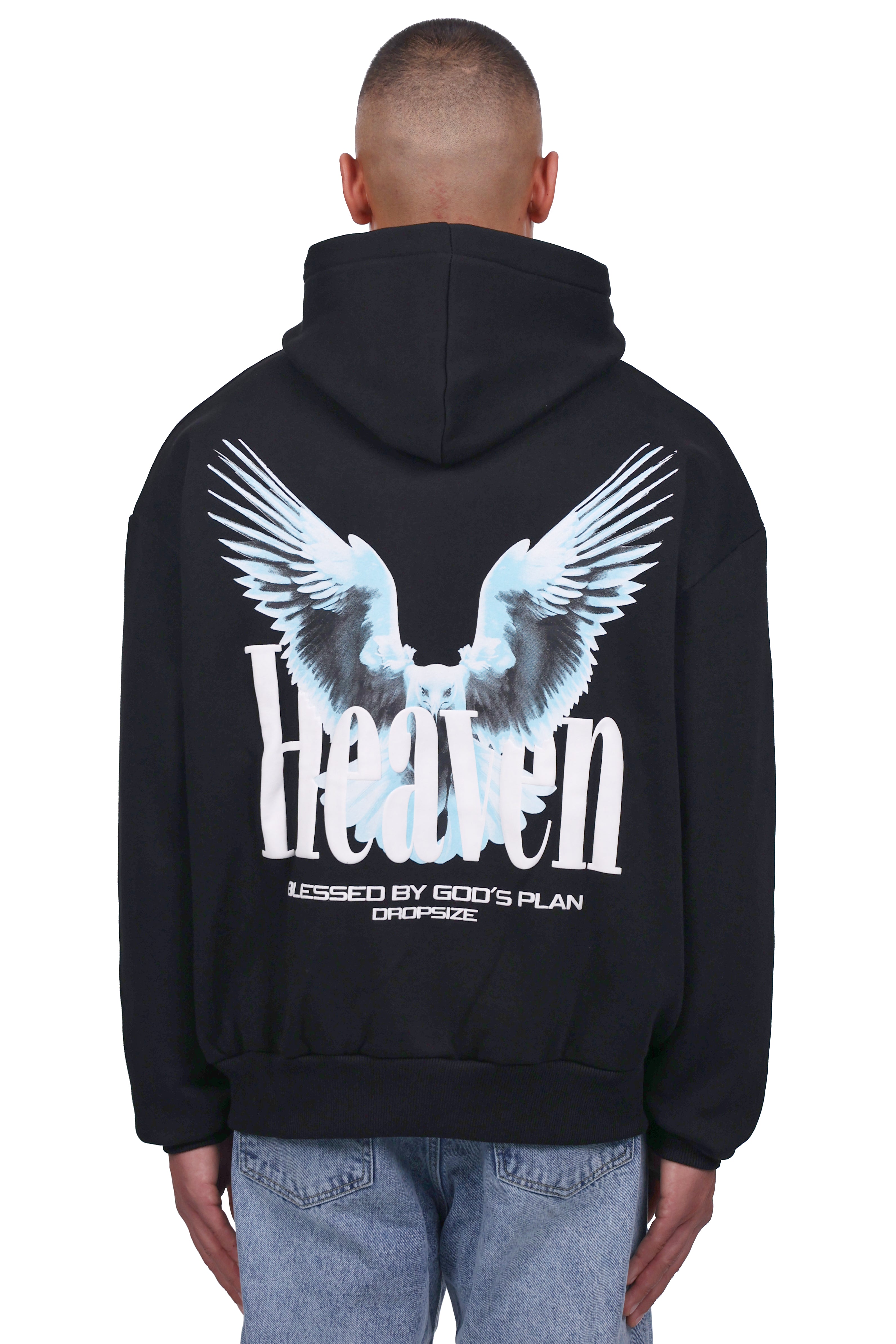 HEAVY OVERSIZE BLESSED HOODIE BLACK