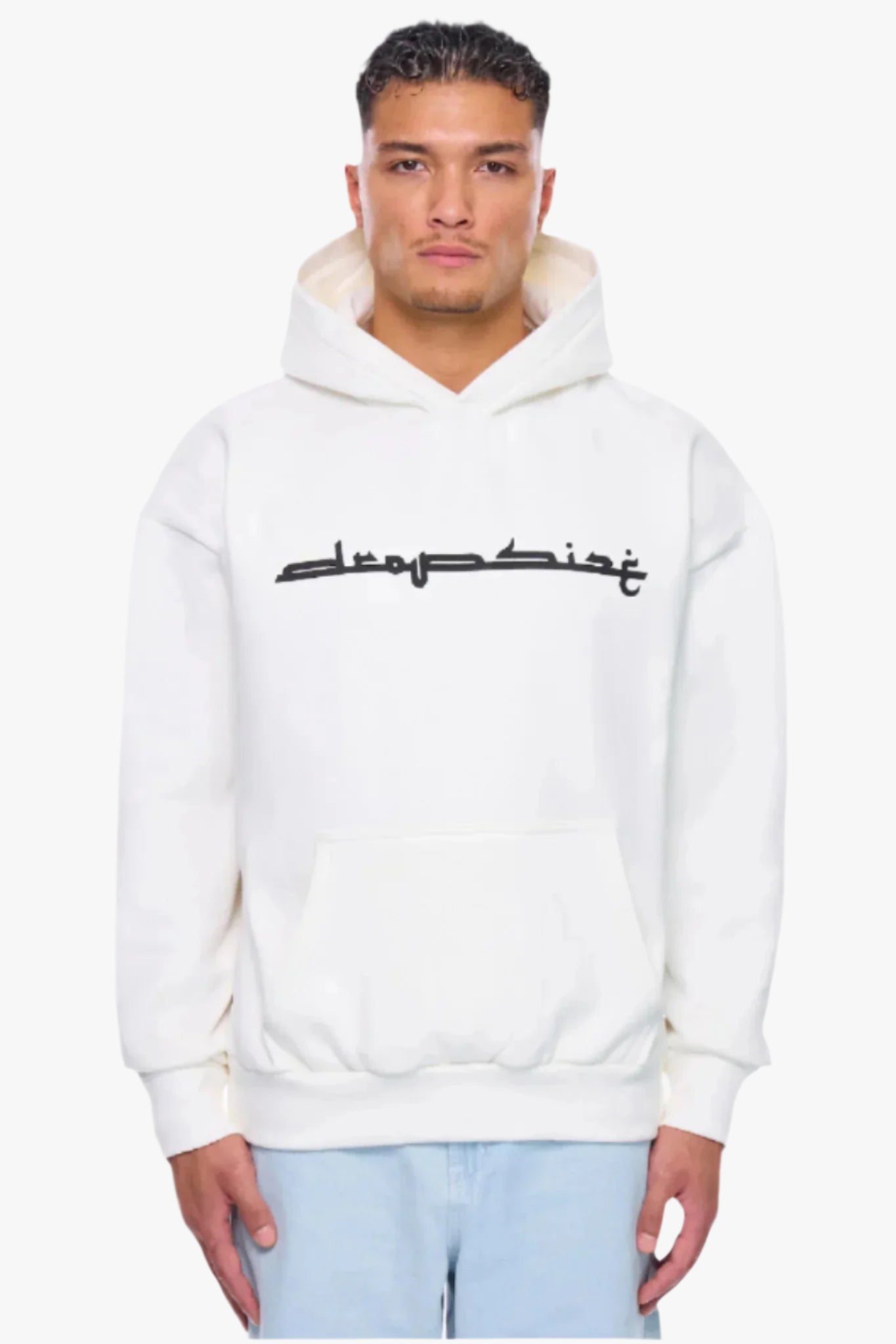 HEAVY OVERSIZE KUFI HOODIE CREAM WHITE