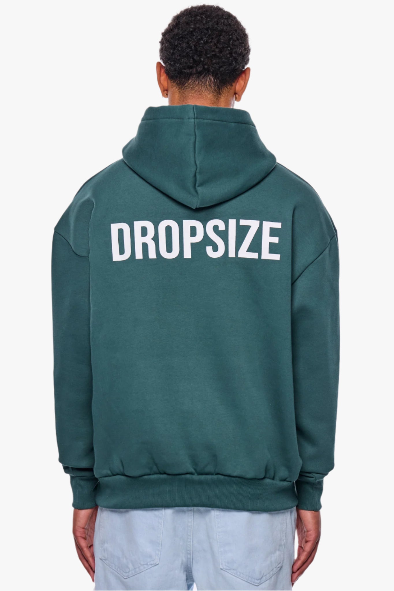 HEAVY OVERSIZE HD PRINT HOODIE TREKKING GREEN