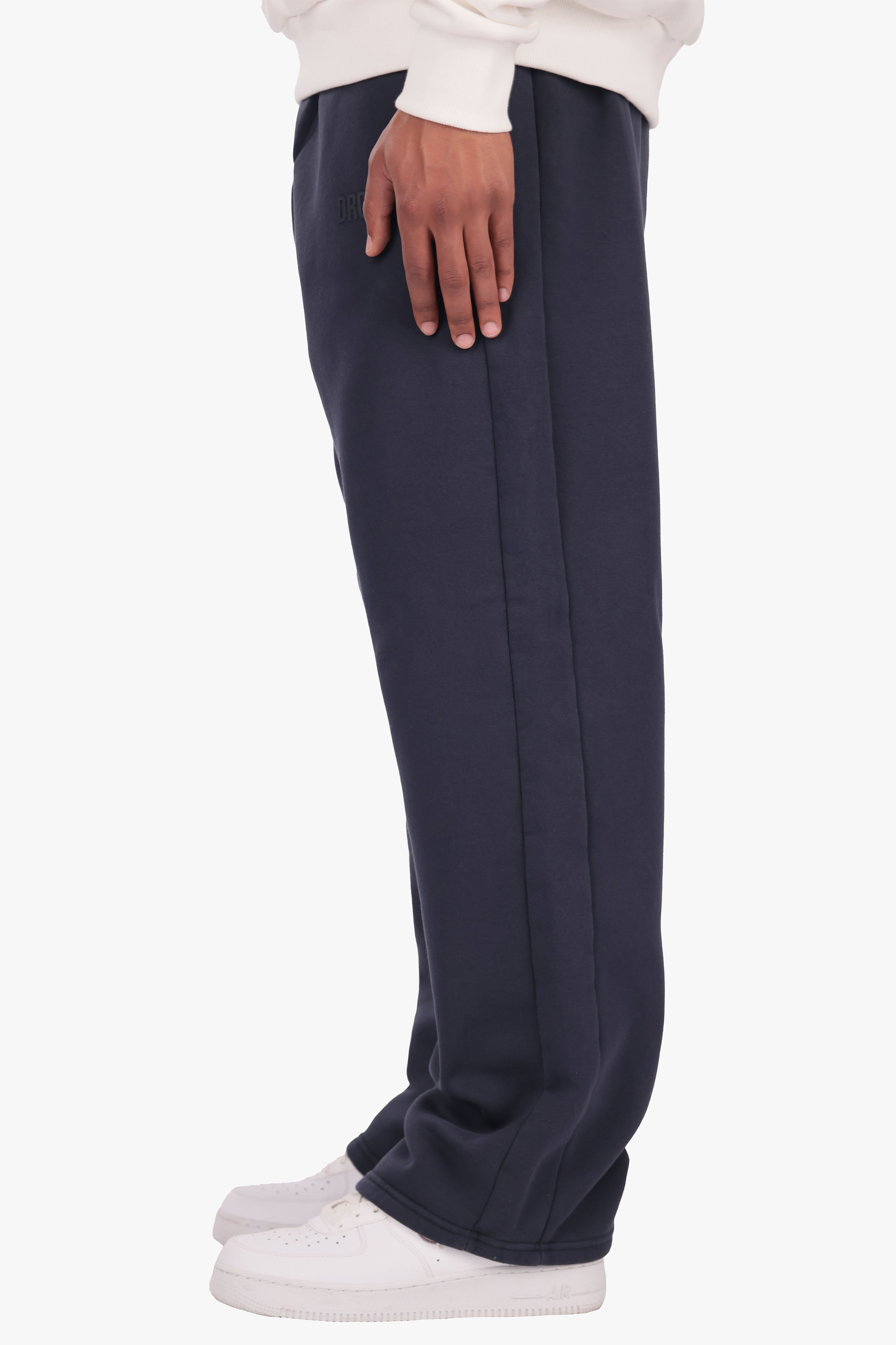 OPEN LEG JOGGER WASHED NAVY