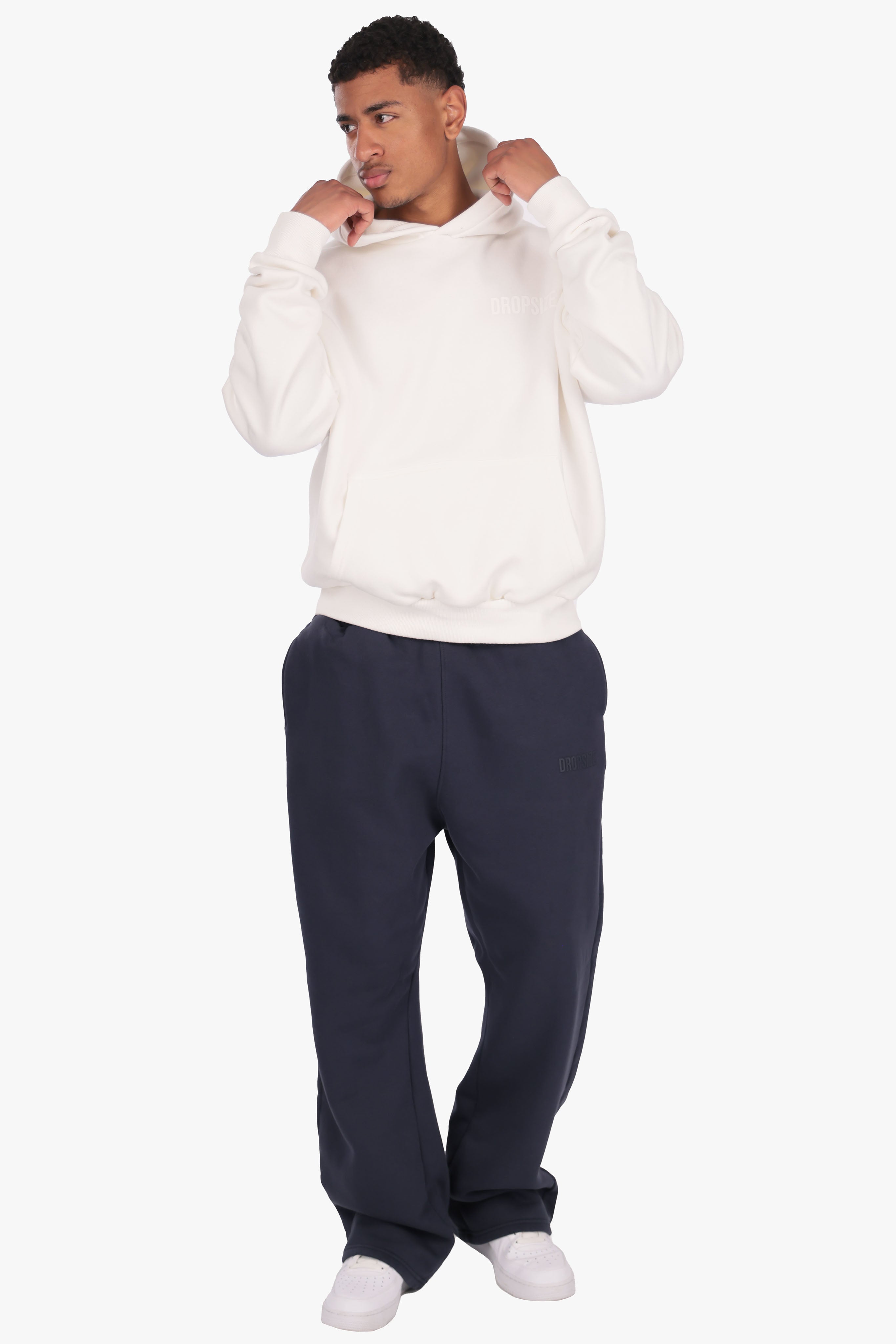 OPEN LEG JOGGER WASHED NAVY