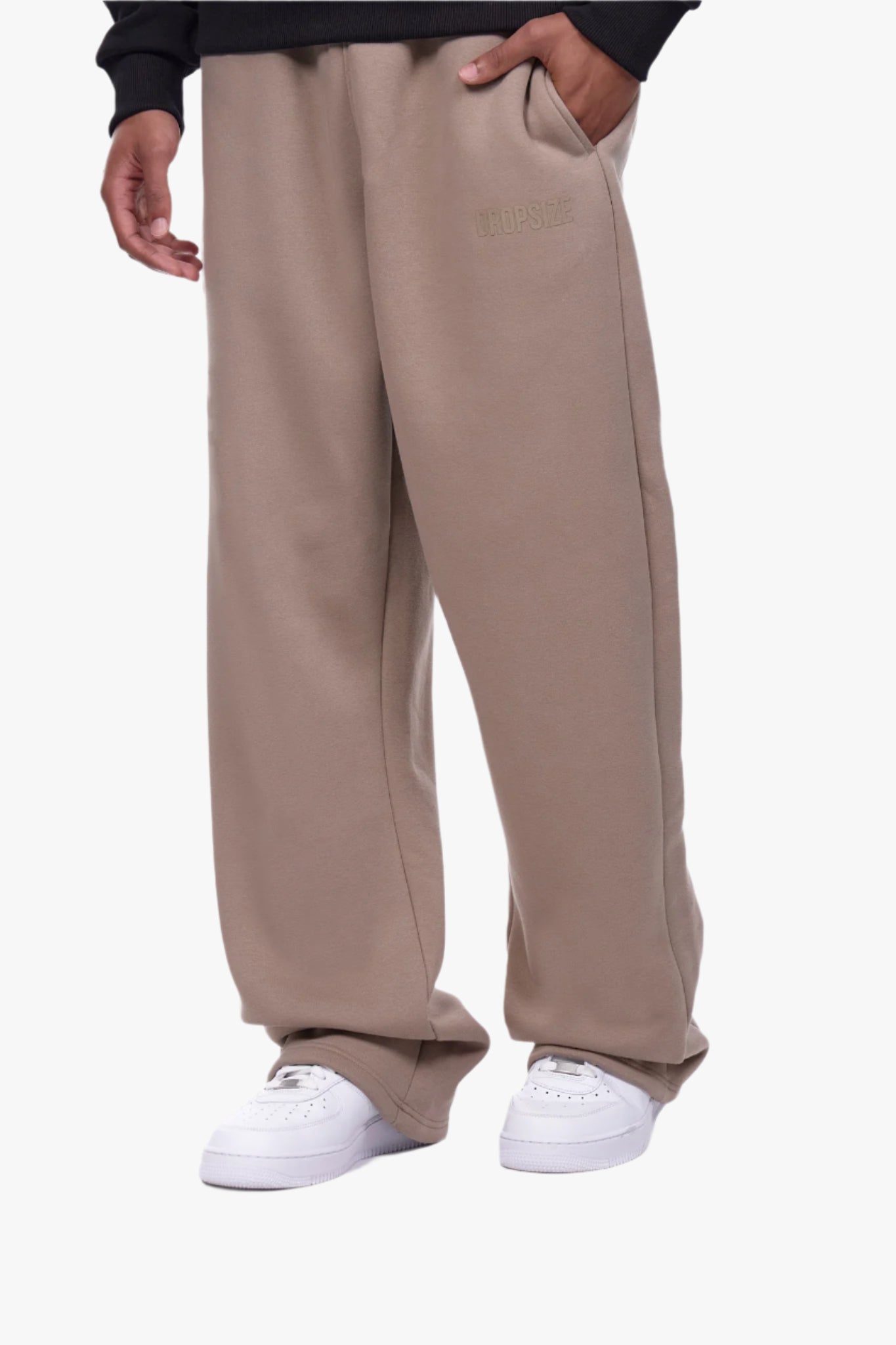 OPEN LEG JOGGER SILVER MINK