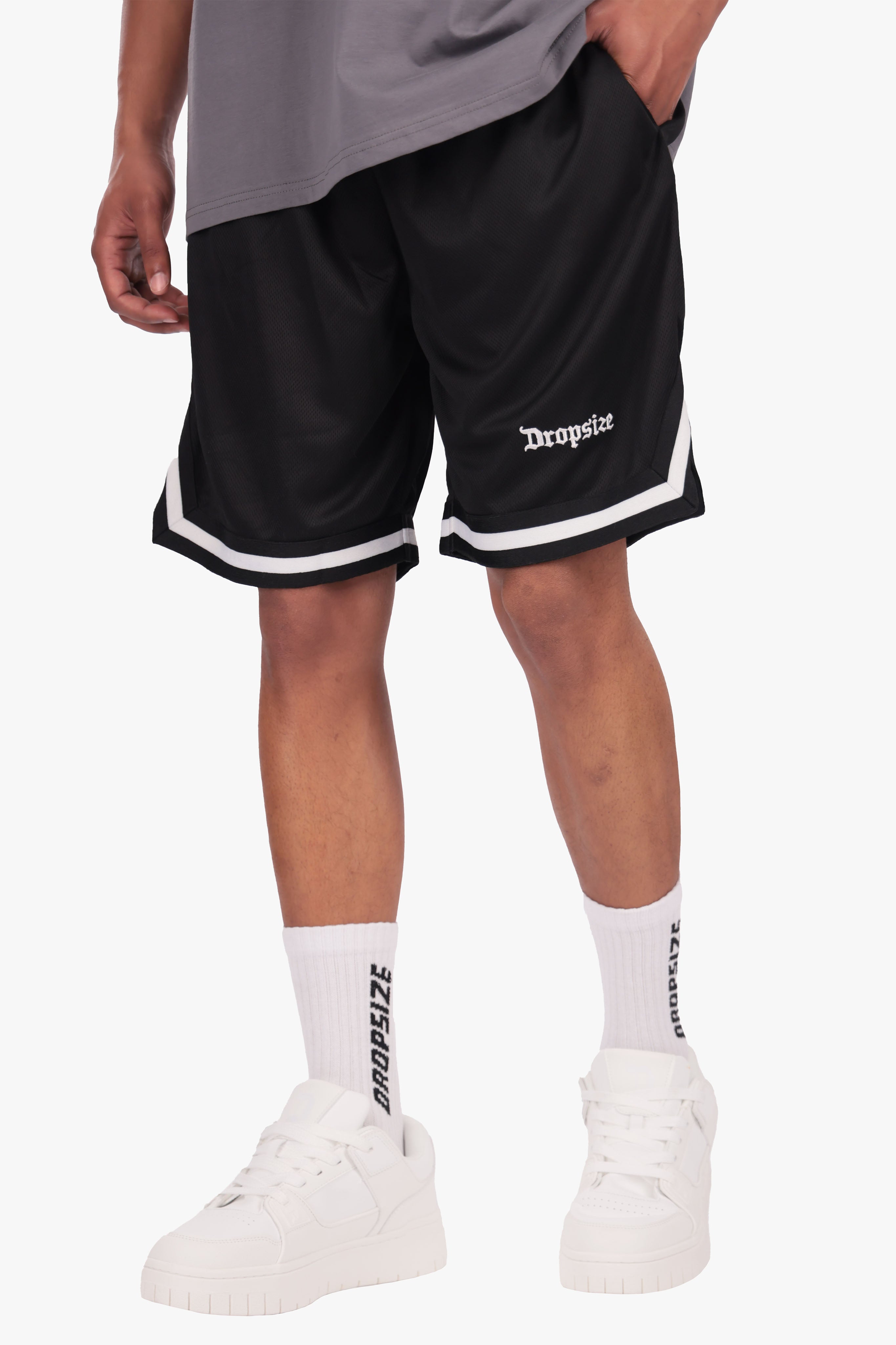 LOGO MESH SHORT BLACK/WHITE