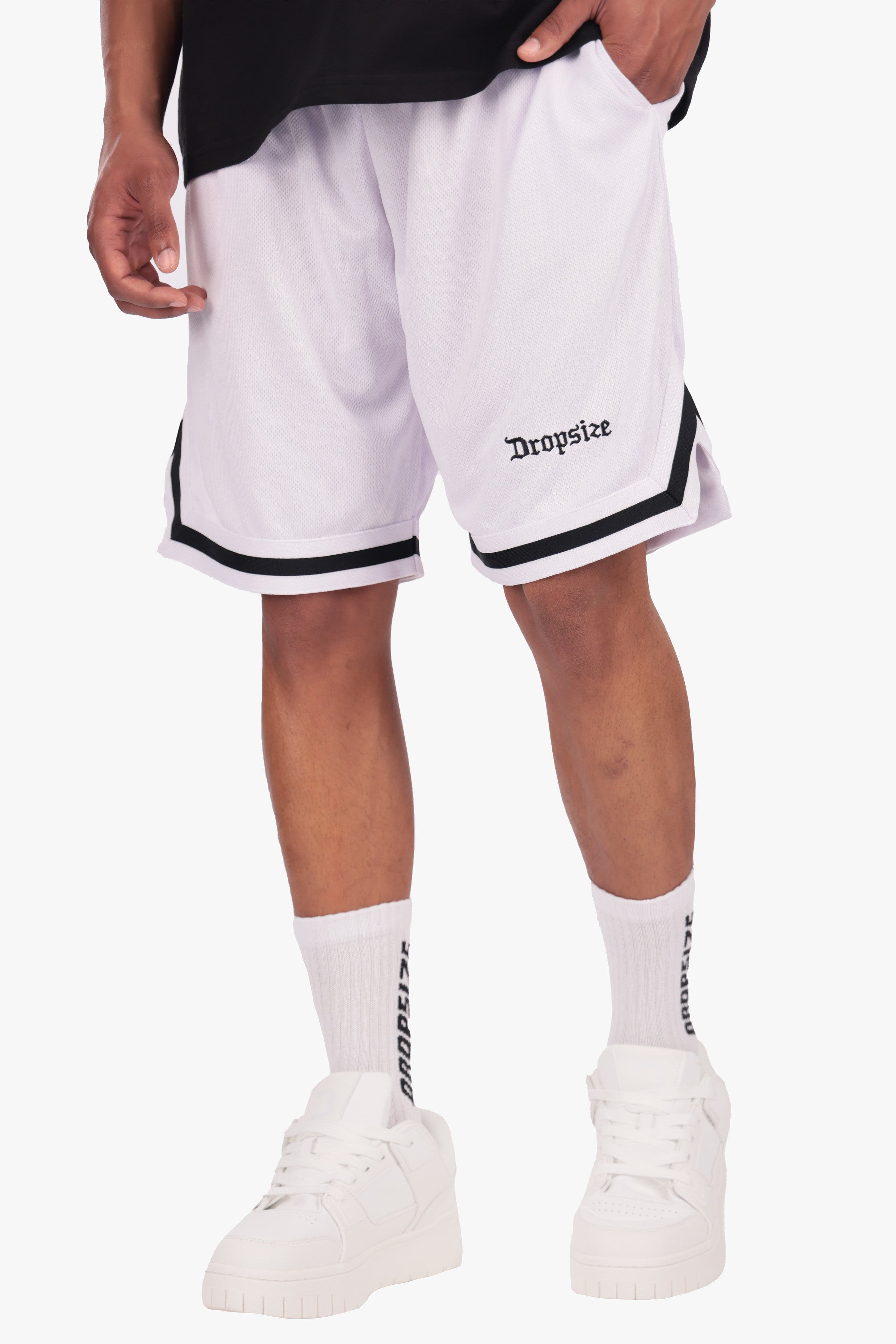 LOGO MESH SHORT WHITE/BLACK