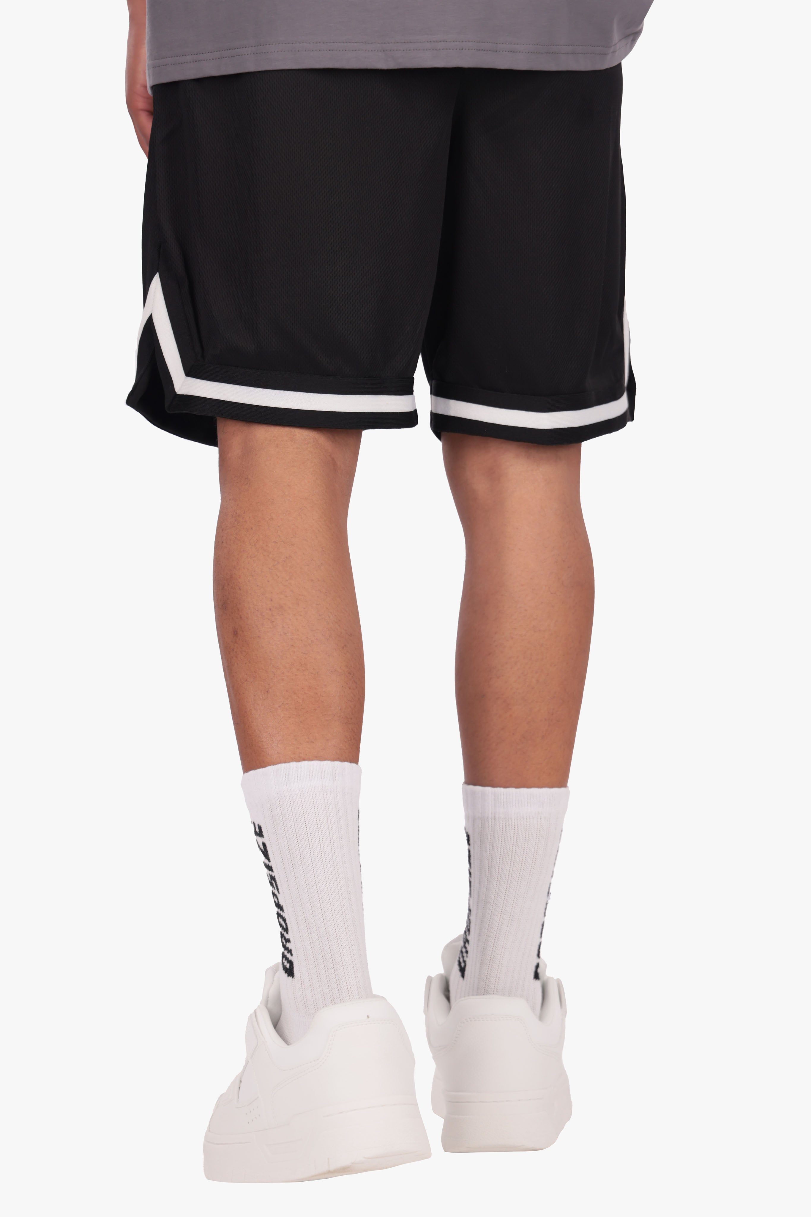 LOGO MESH SHORT BLACK/WHITE