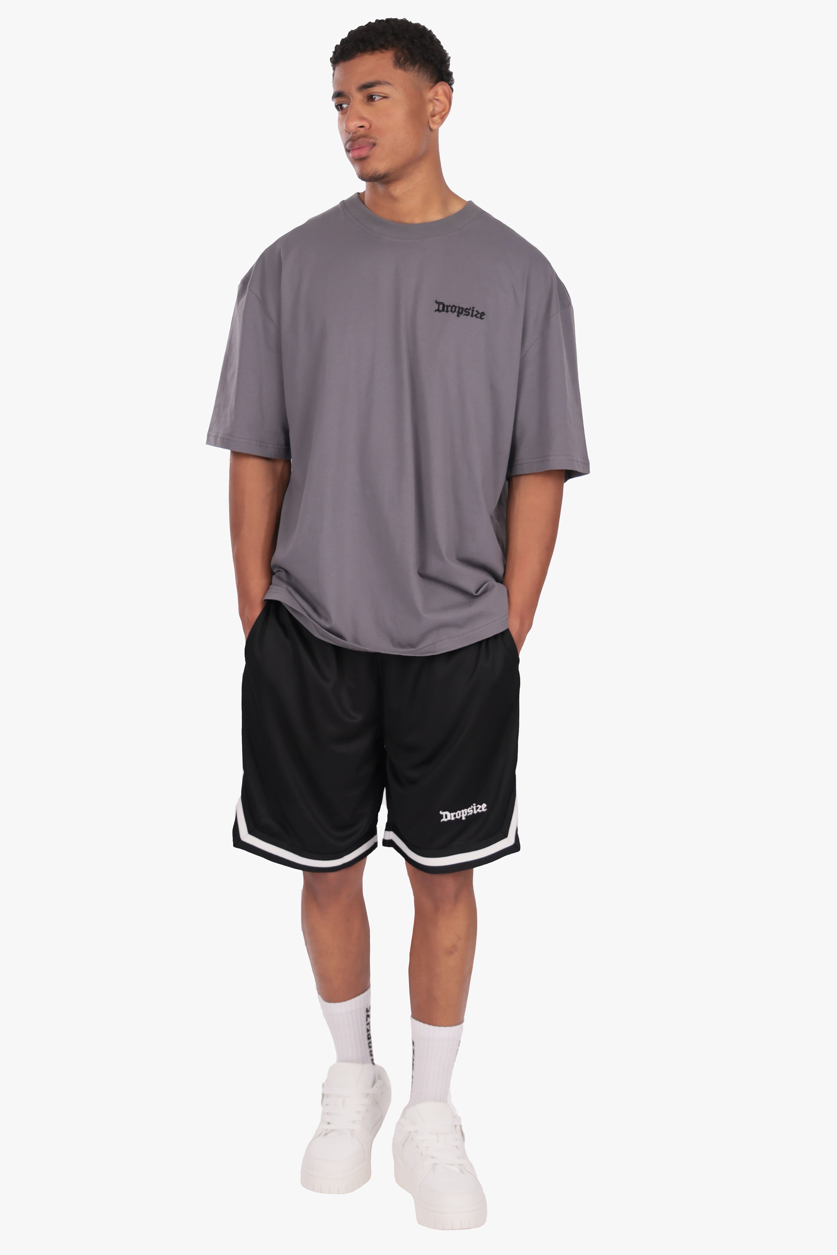 LOGO MESH SHORT BLACK/WHITE
