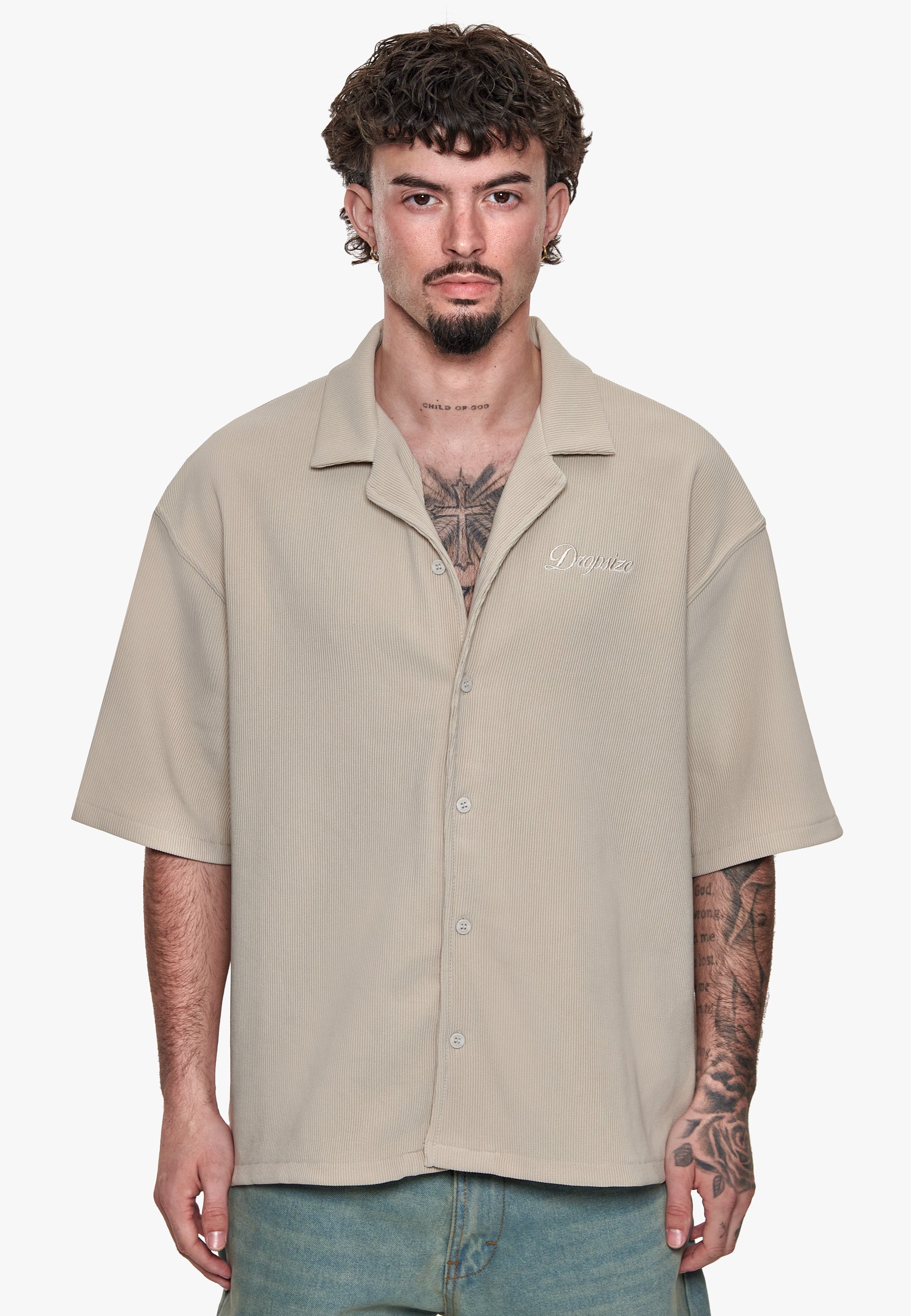 PLISSEE SUMMER SHIRT PUMIC STONE