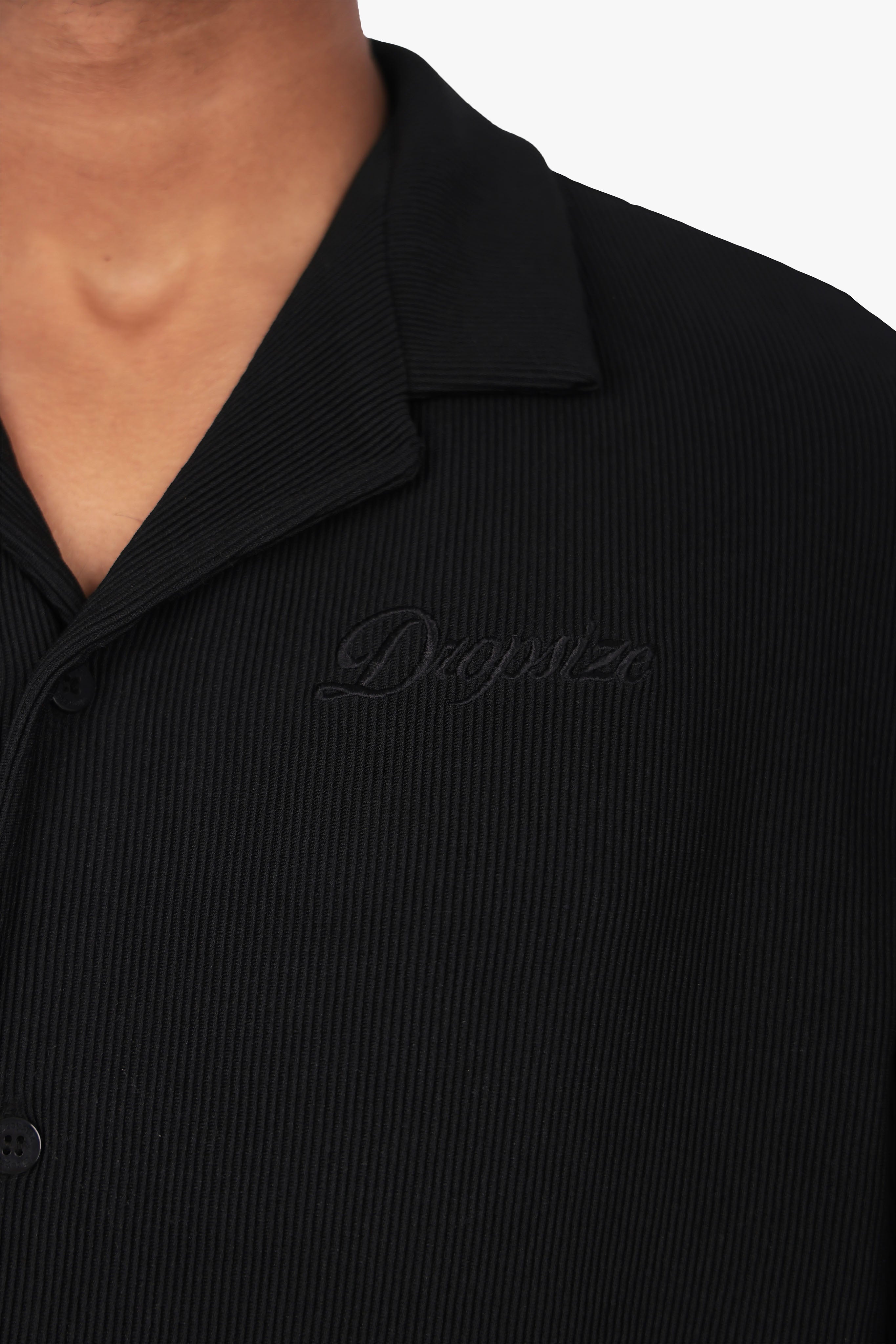 PLISSEE SUMMER SHIRT BLACK