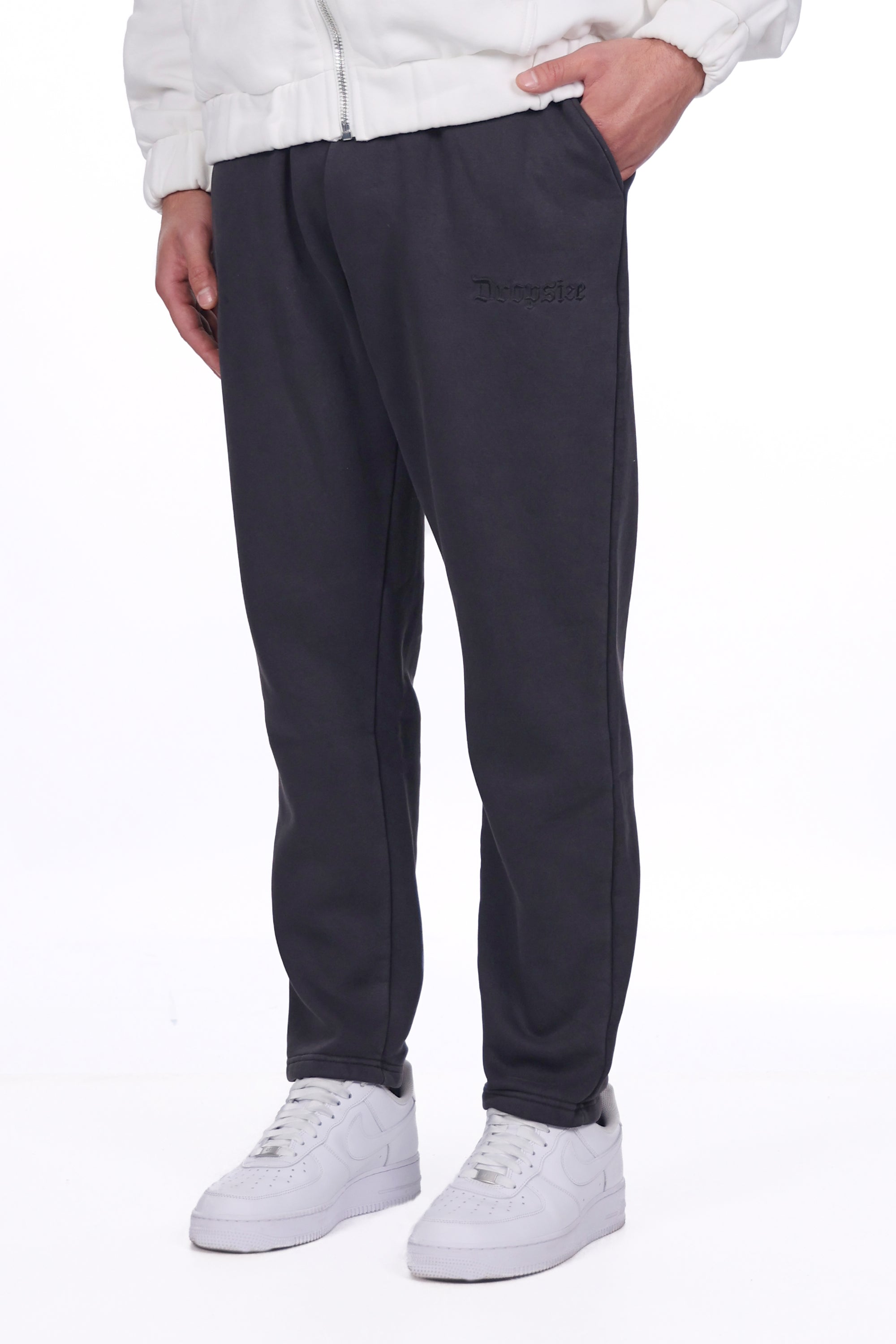 LOGO SWEAT PANT ACID WASHED BLACK