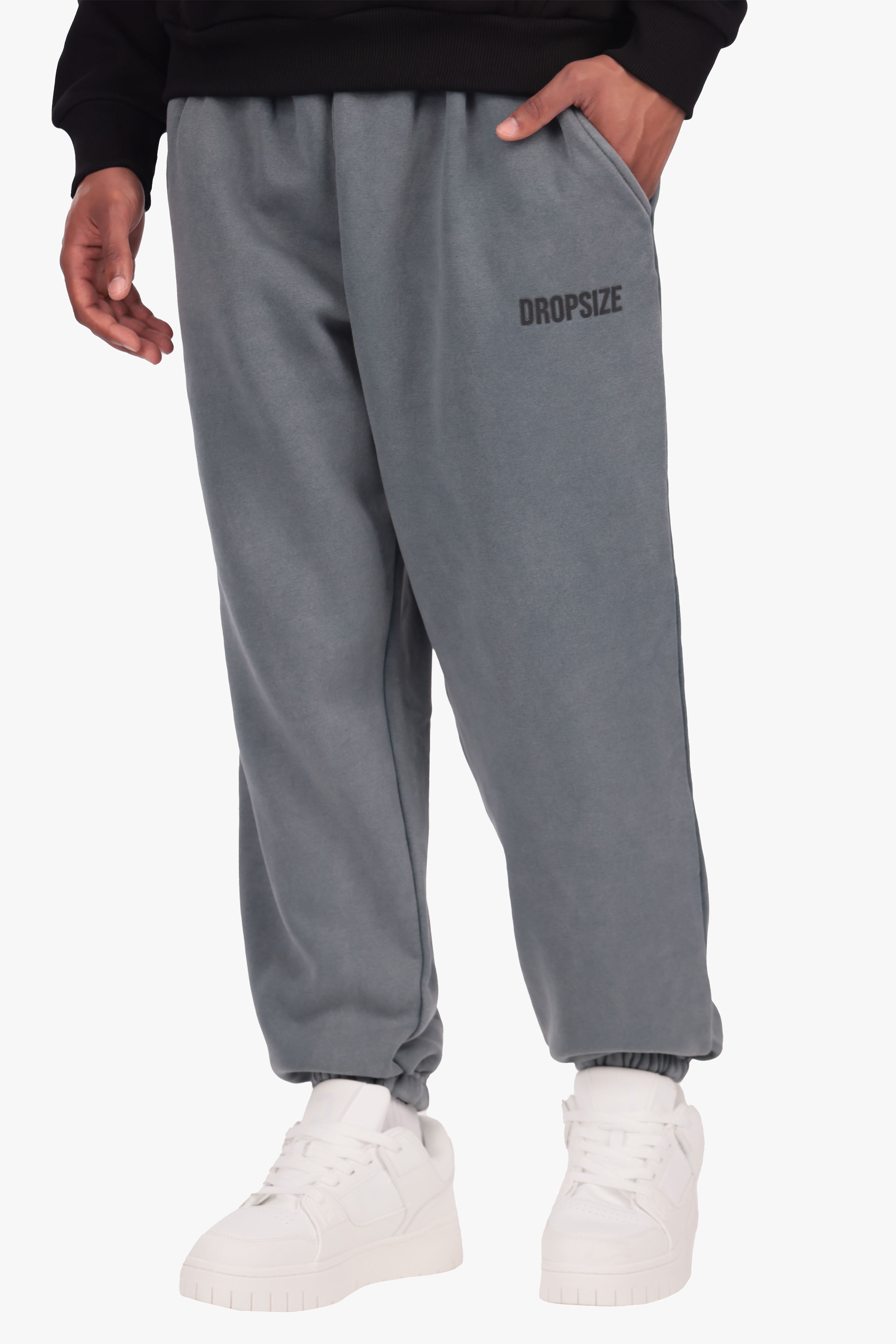 HEAVY LOOSE FIT JOGGER ACID WASHED GREY