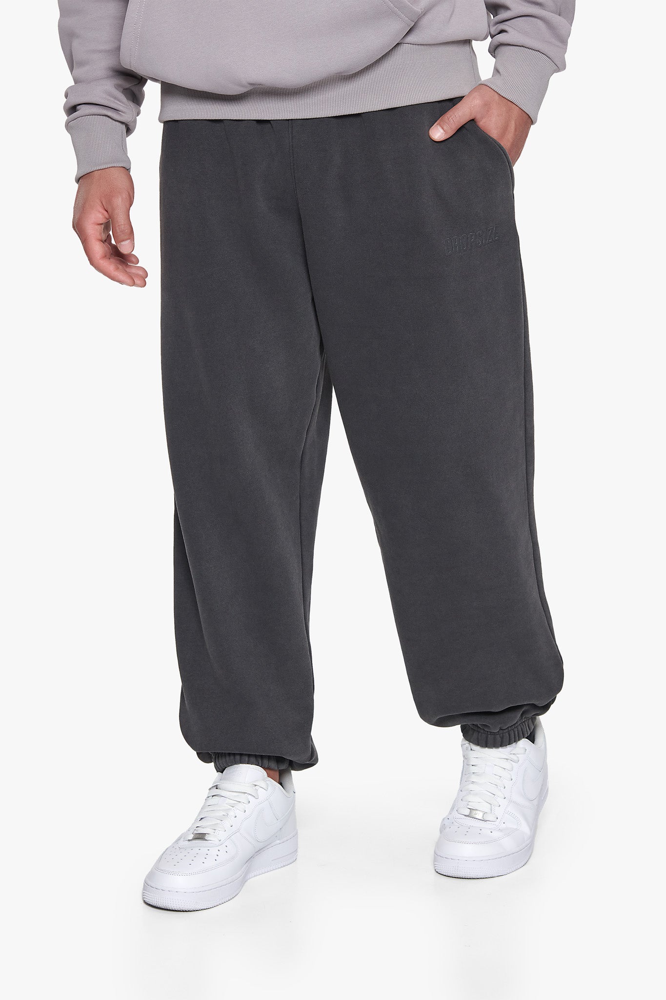 HEAVY LOOSE FIT JOGGER ACID WASHED BLACK