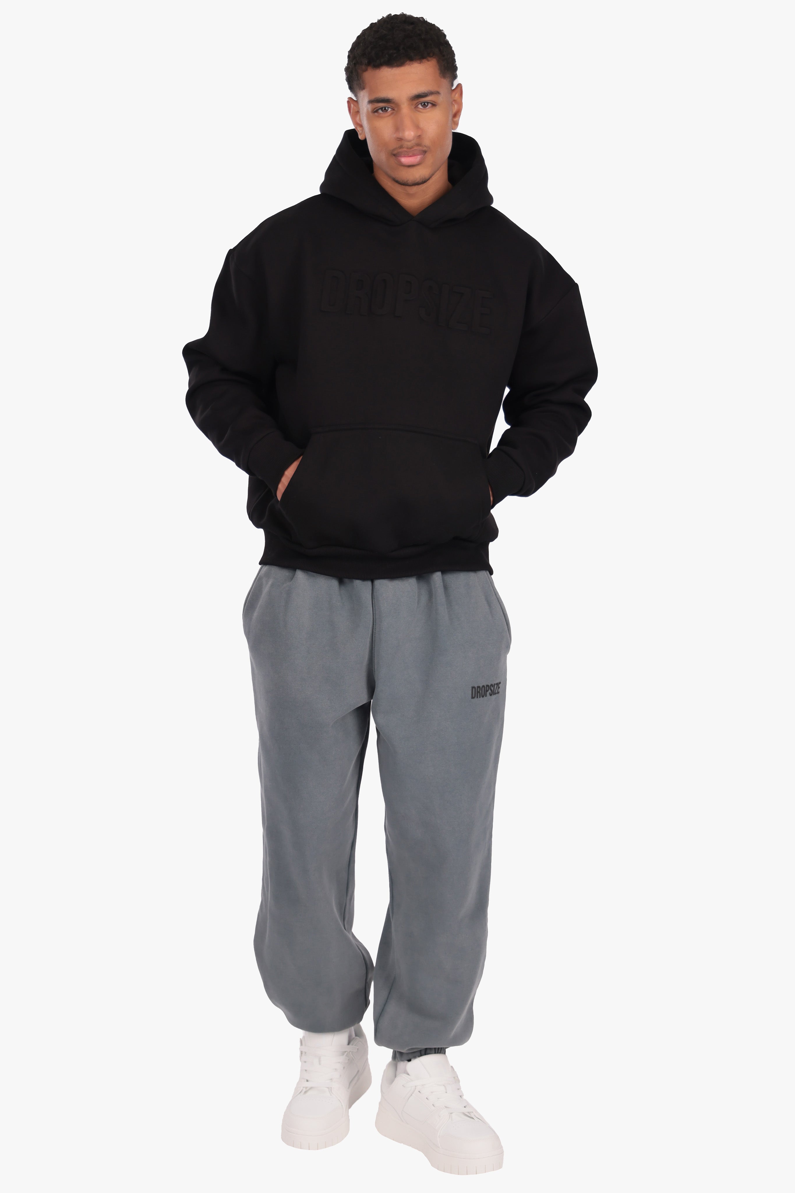 HEAVY LOOSE FIT JOGGER ACID WASHED GREY