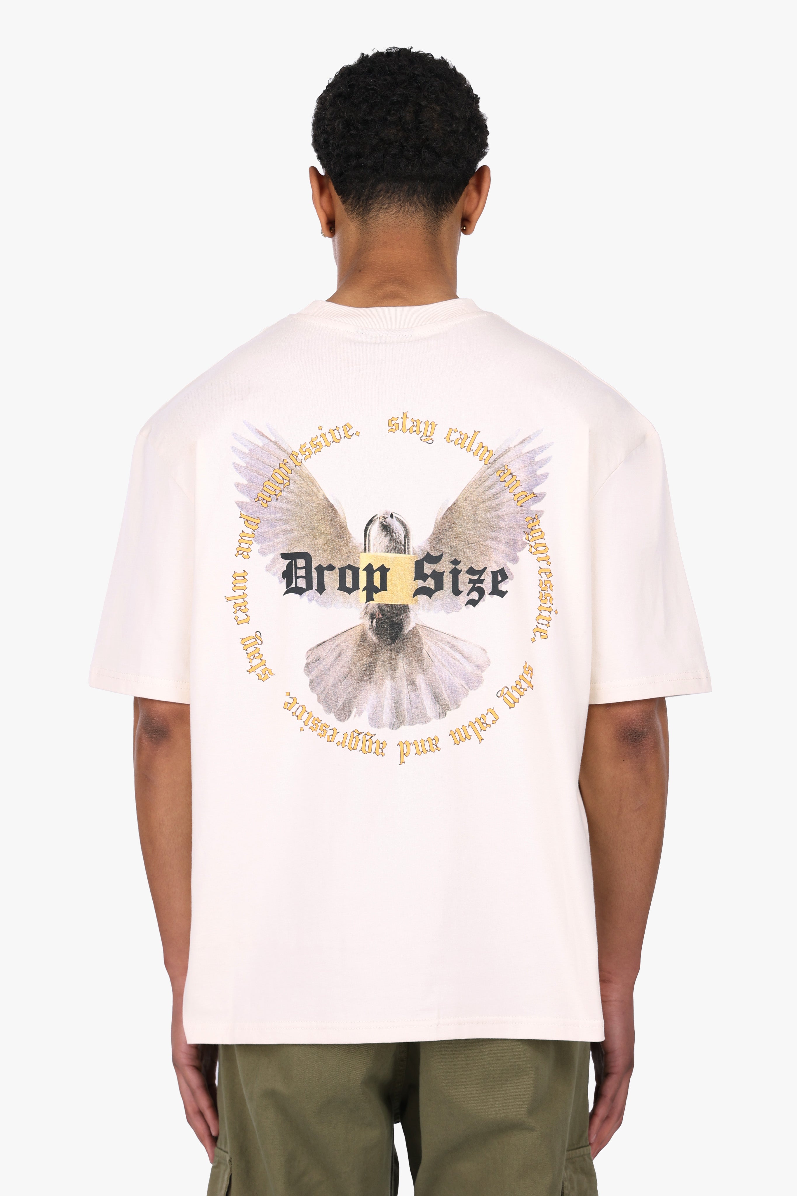HEAVY OVERSIZE WHITE DOVE 2.0 T-SHIRT COCONUT MILK