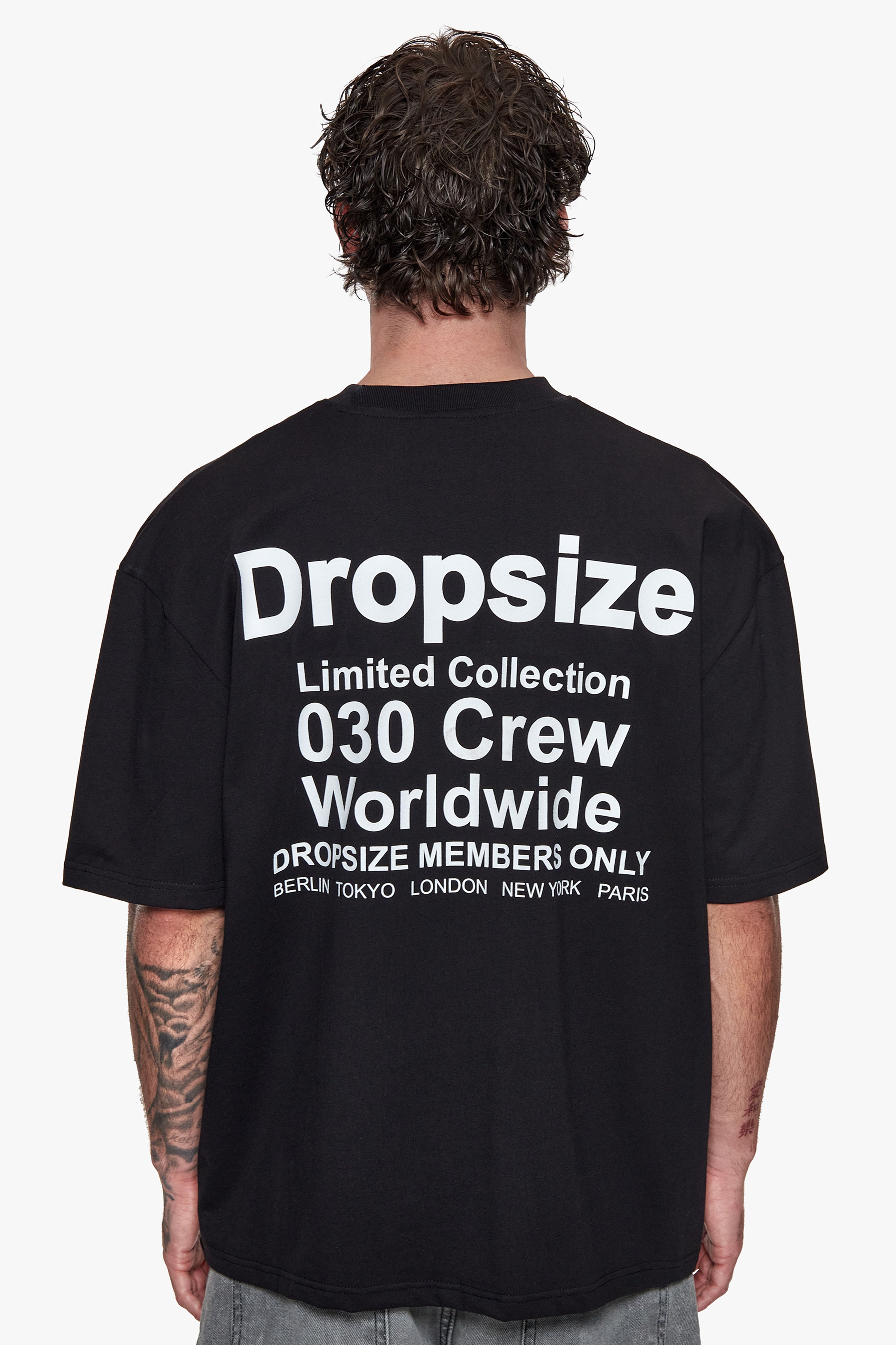 HEAVY OVERSIZED WORLD WIDE T-SHIRT BLACK